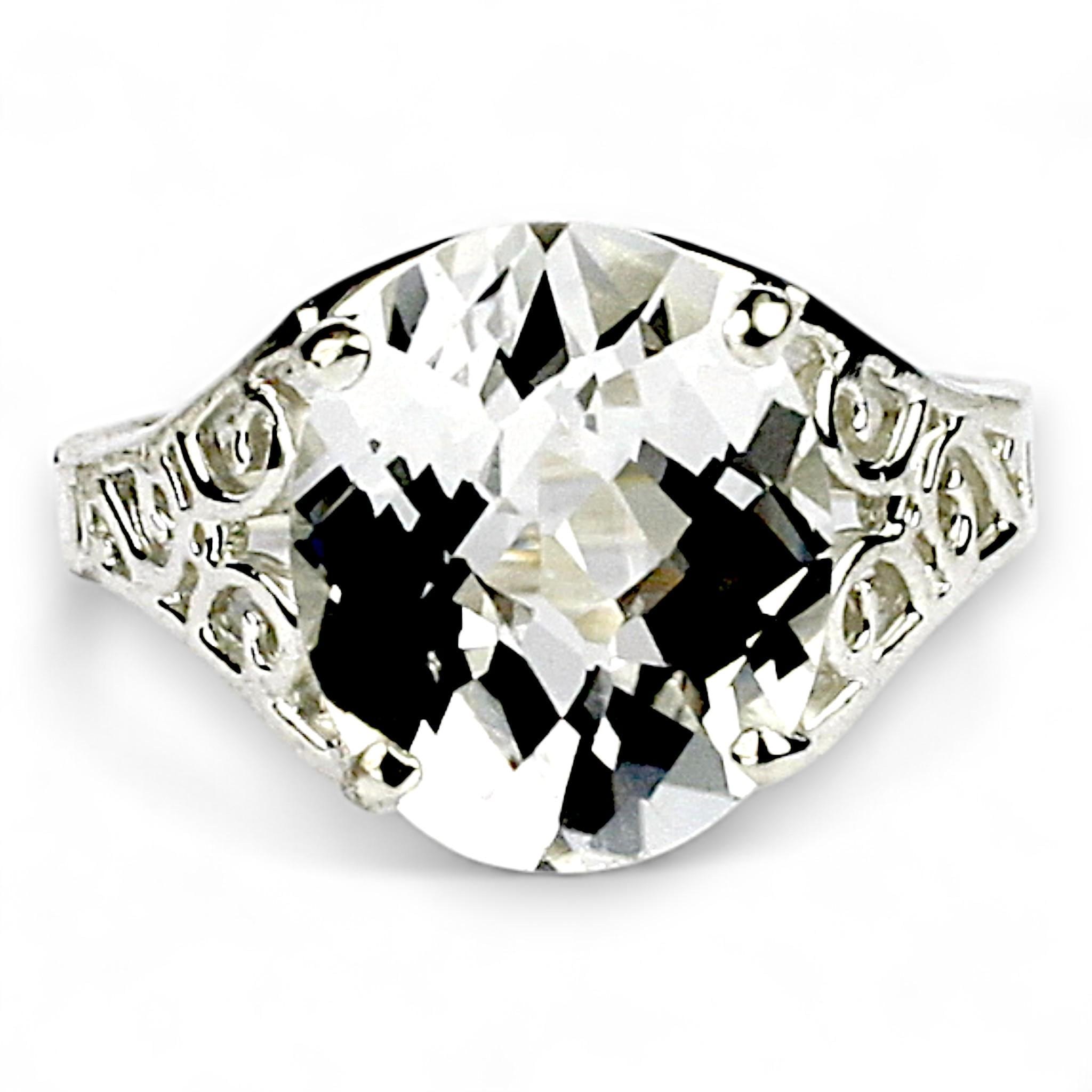 Garnet CZ, 925 Sterling Silver Ring, SR058