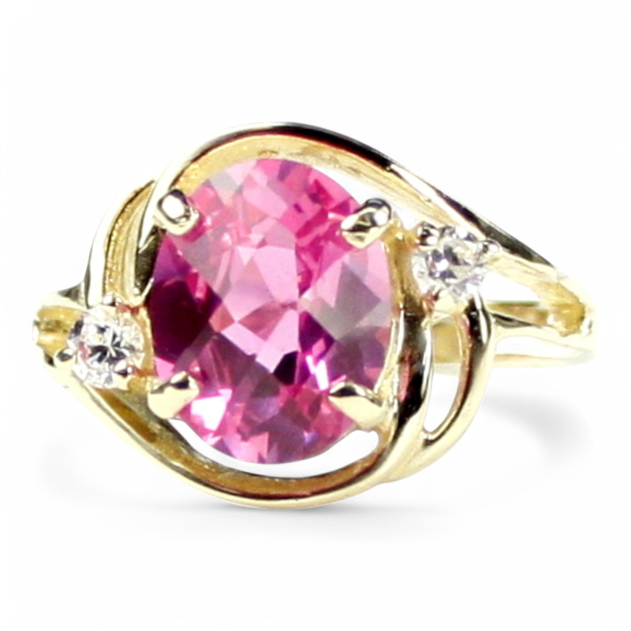 Padparadscha Sapphire, 925 Sterling Silver Ladies Ring, SR055