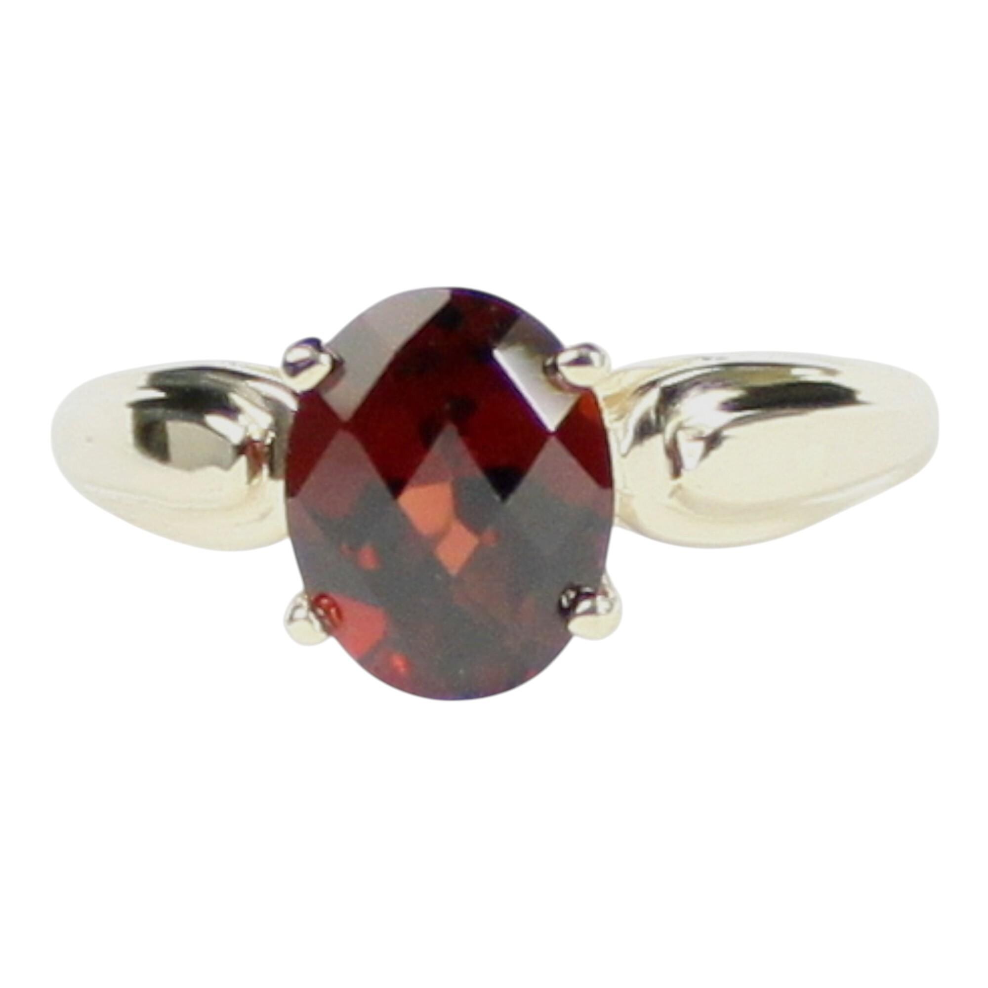 Crimson Fire Topaz, Sterling Silver Ladies Ring, SR111