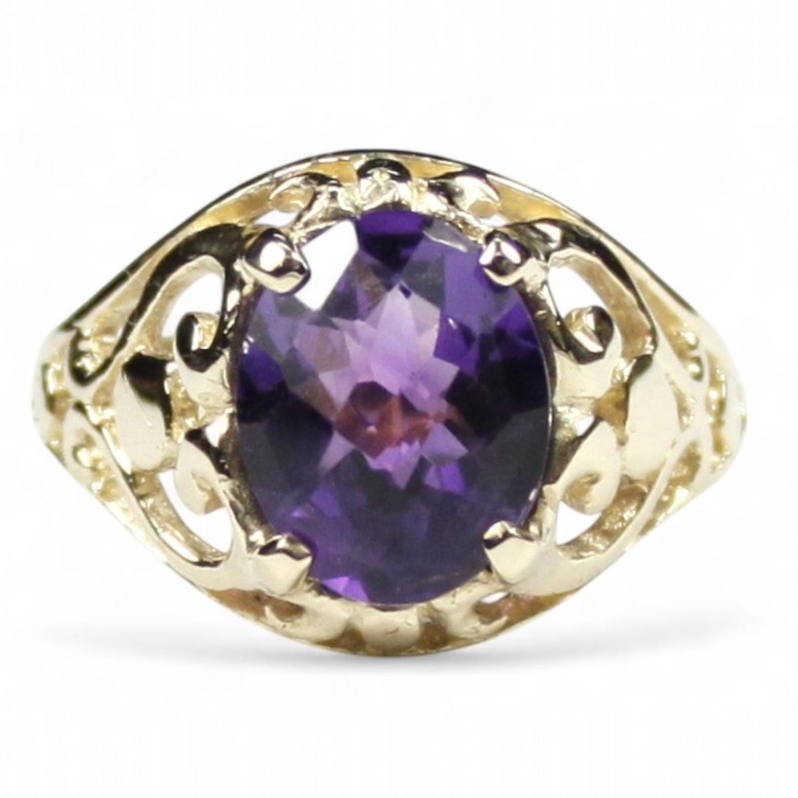 Green Amethyst (Prasiolite), 14KY Gold Ring, R021
