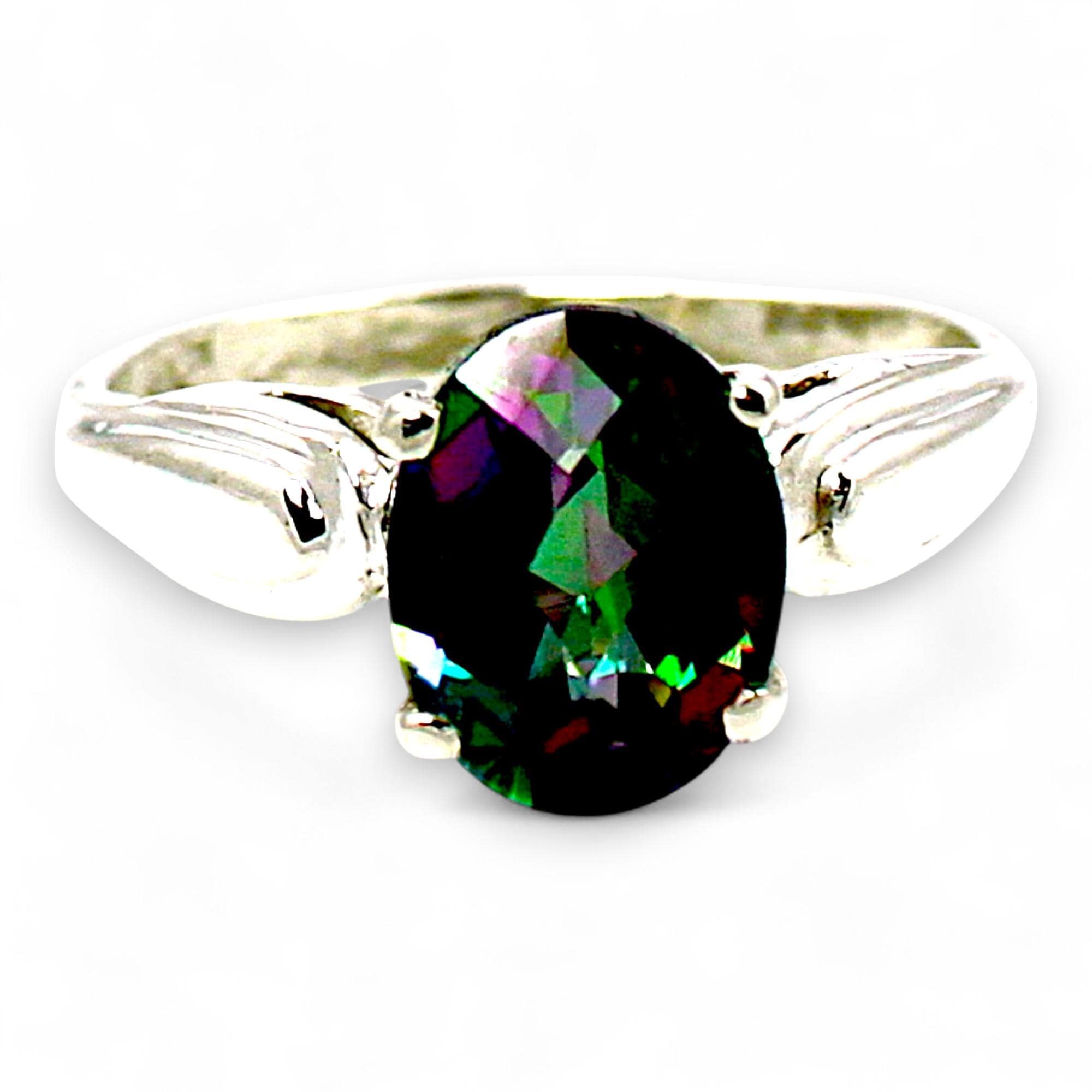 Blue Sapphire, 925 Sterling Silver Ring, SR057