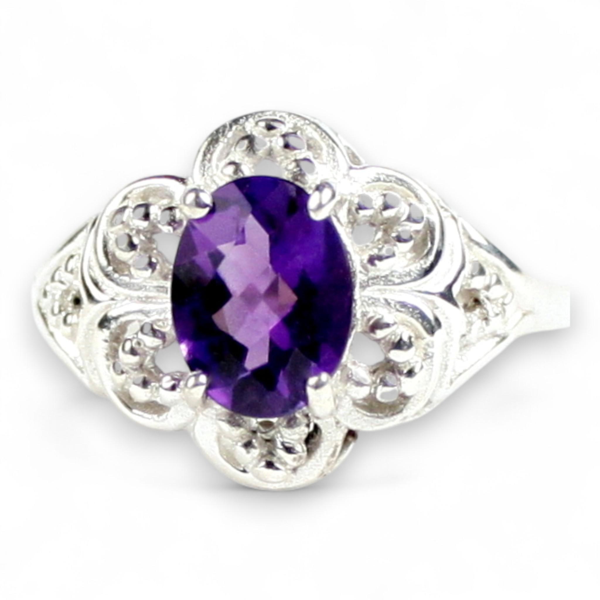 Rose Quartz, 925 Sterling Silver Ring, SR114