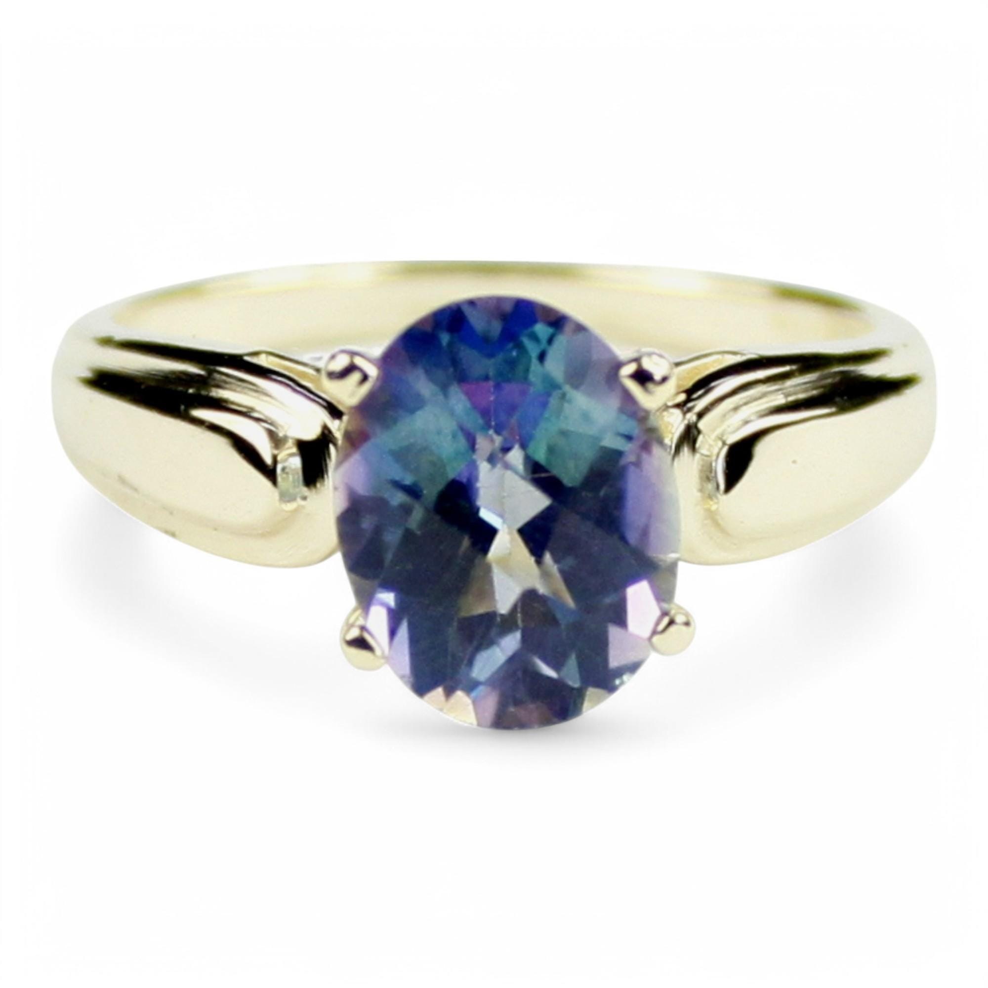 Golden Yellow CZ, 925 Sterling Silver Ladies Ring, SR371
