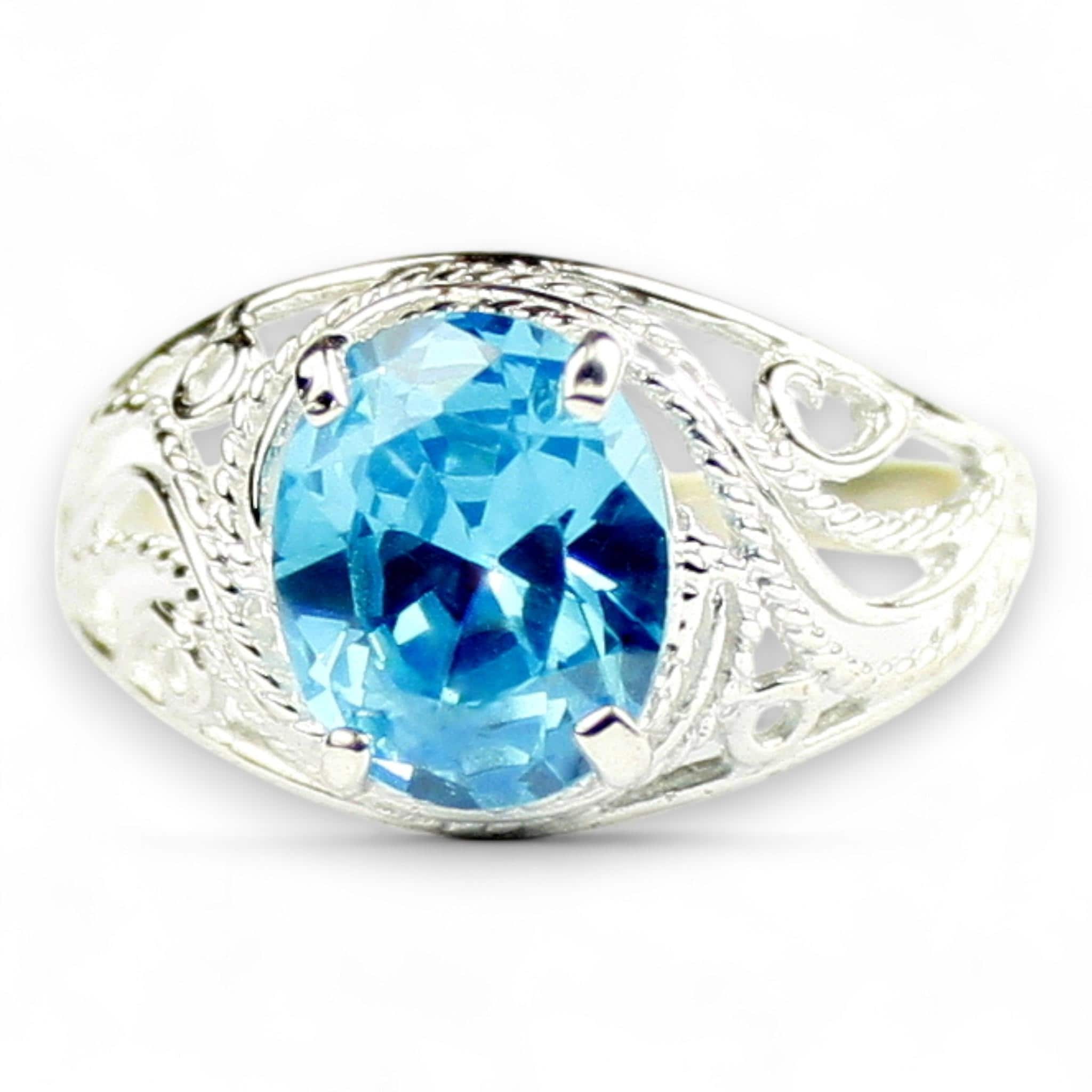 Twilight Fire Topaz, Sterling Silver Pendant, SP042