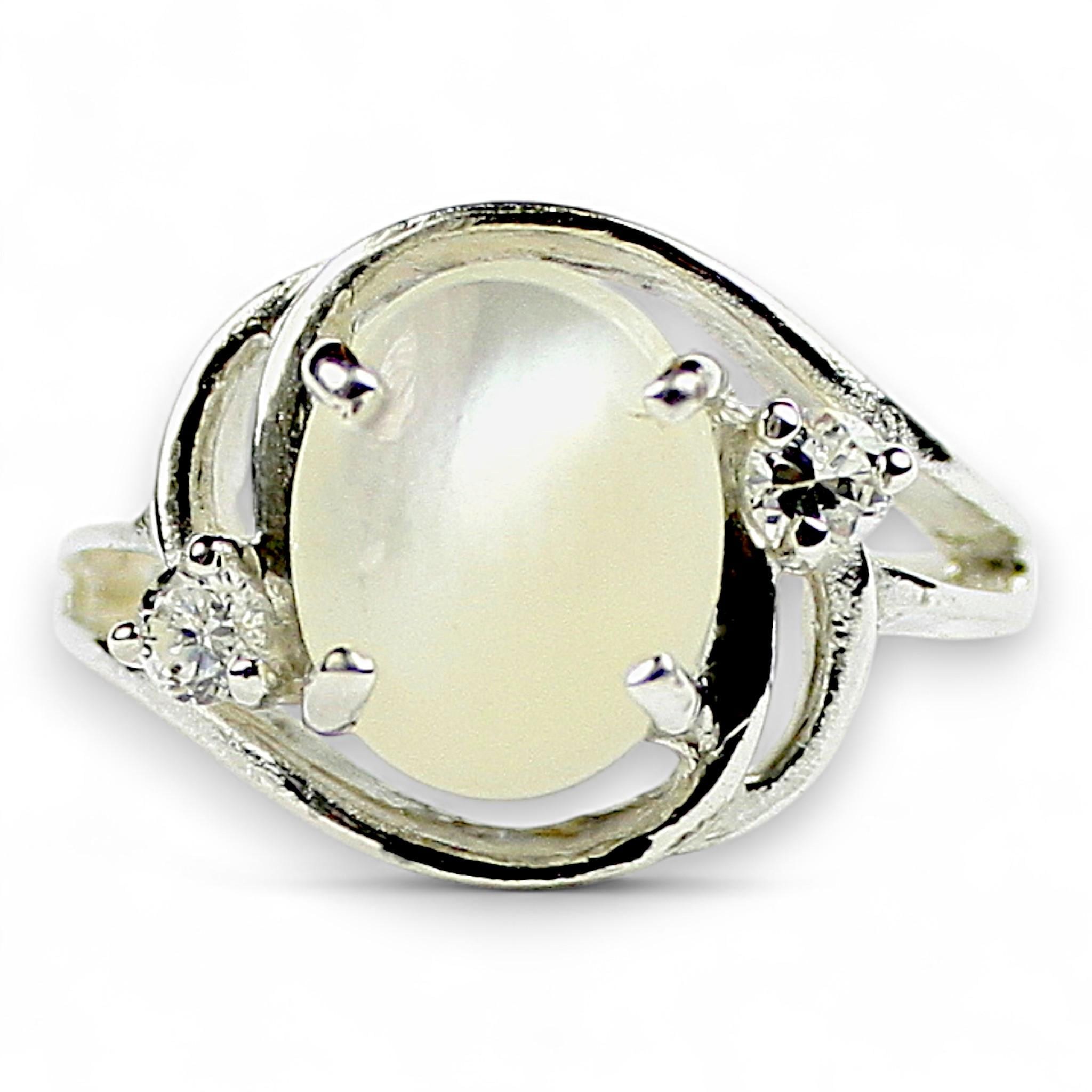Garnet CZ, 925 Sterling Silver Ring, SR137