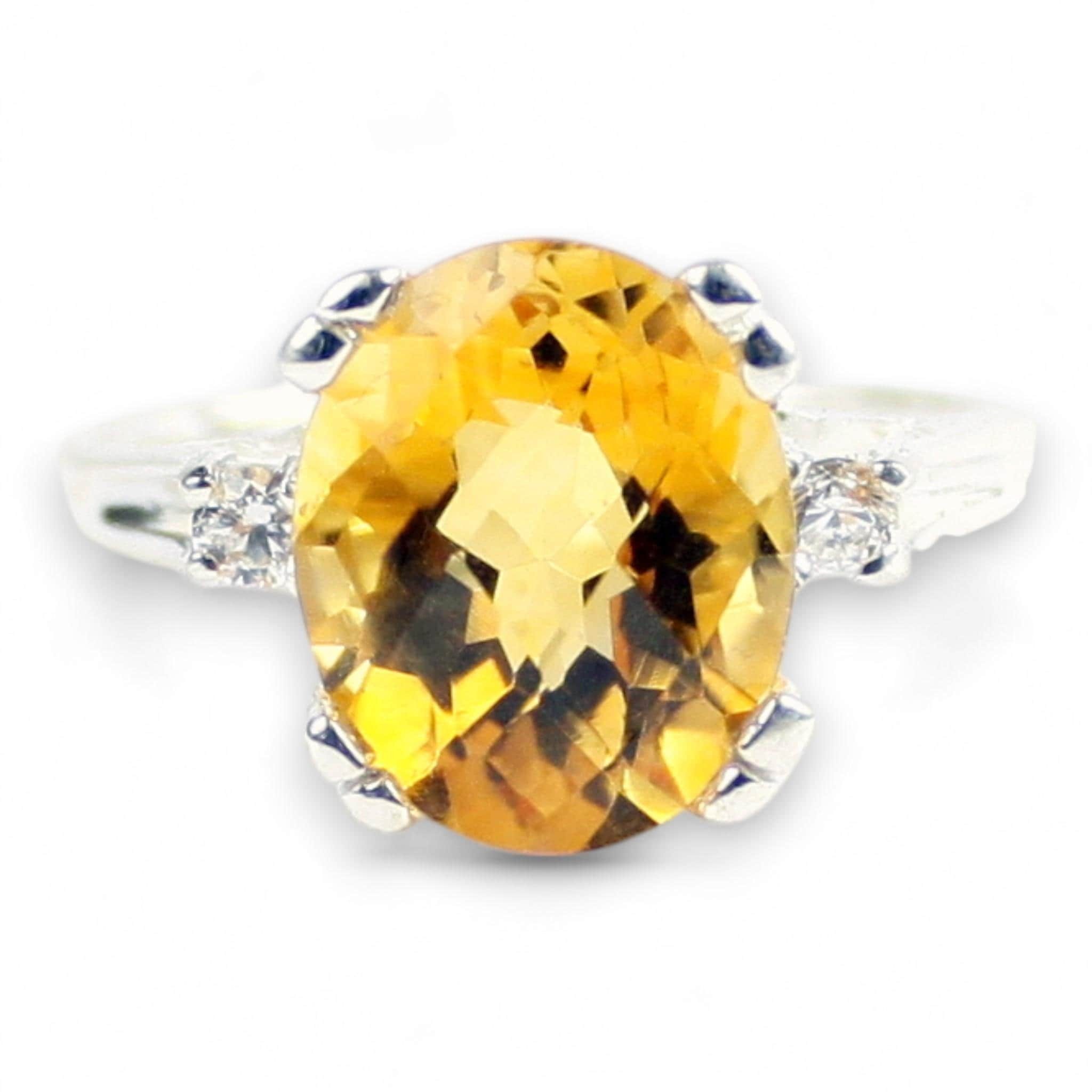 Swiss Blue CZ, 925 Sterling Silver Ring, SR070