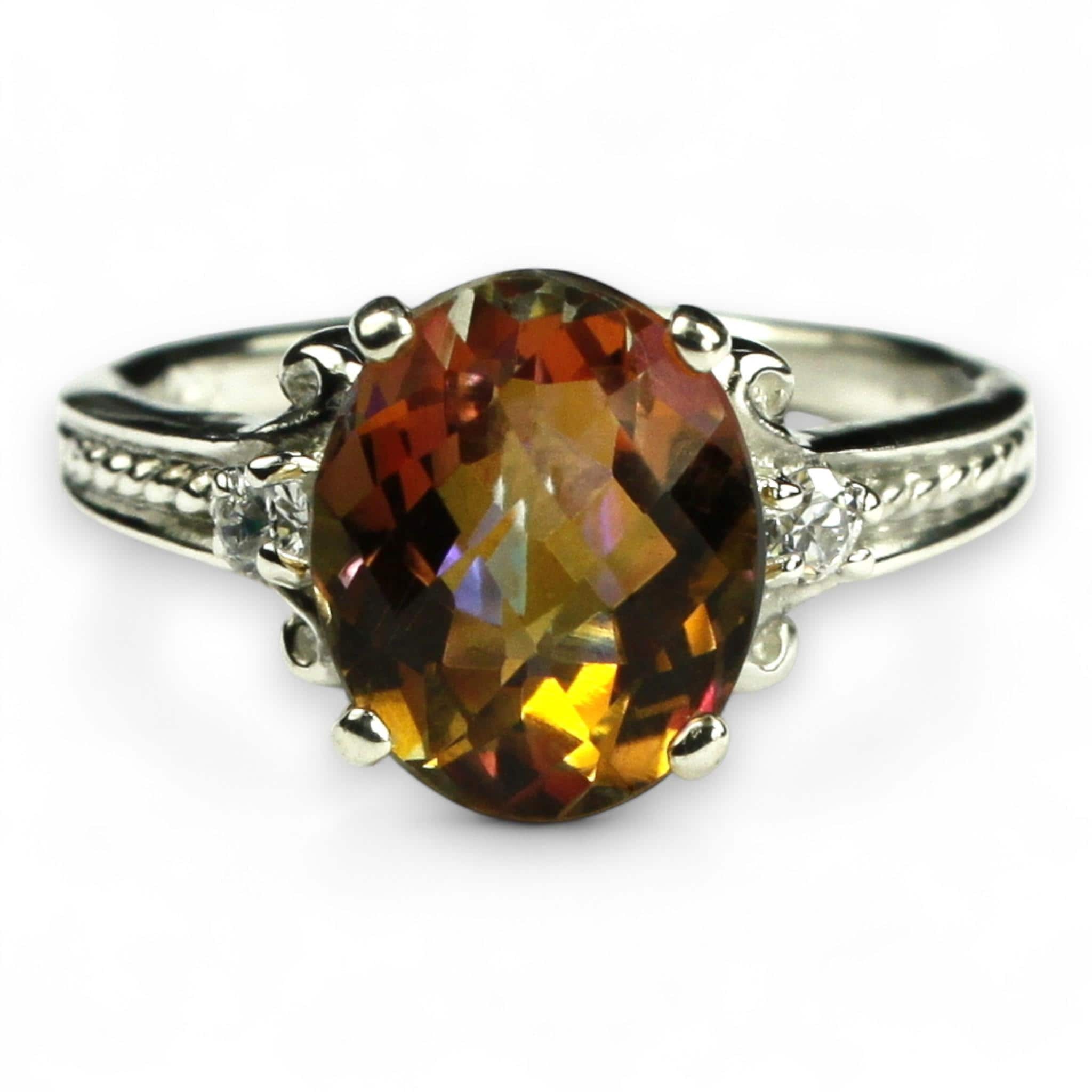 Aquamarine, 10KY Gold Ring, R021