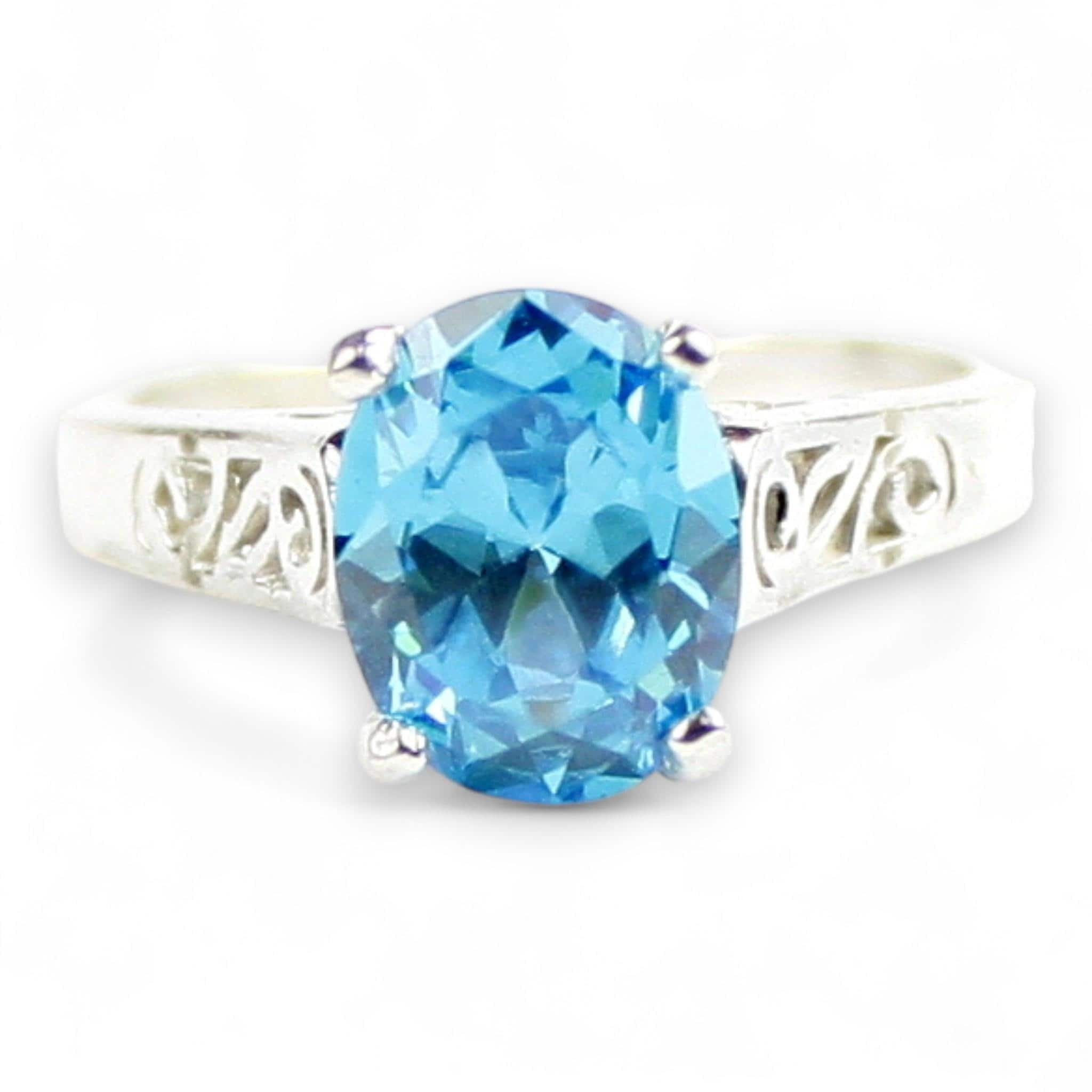 Mercury Mist Topaz , 925 Sterling Silver Ladies Ring, SR057