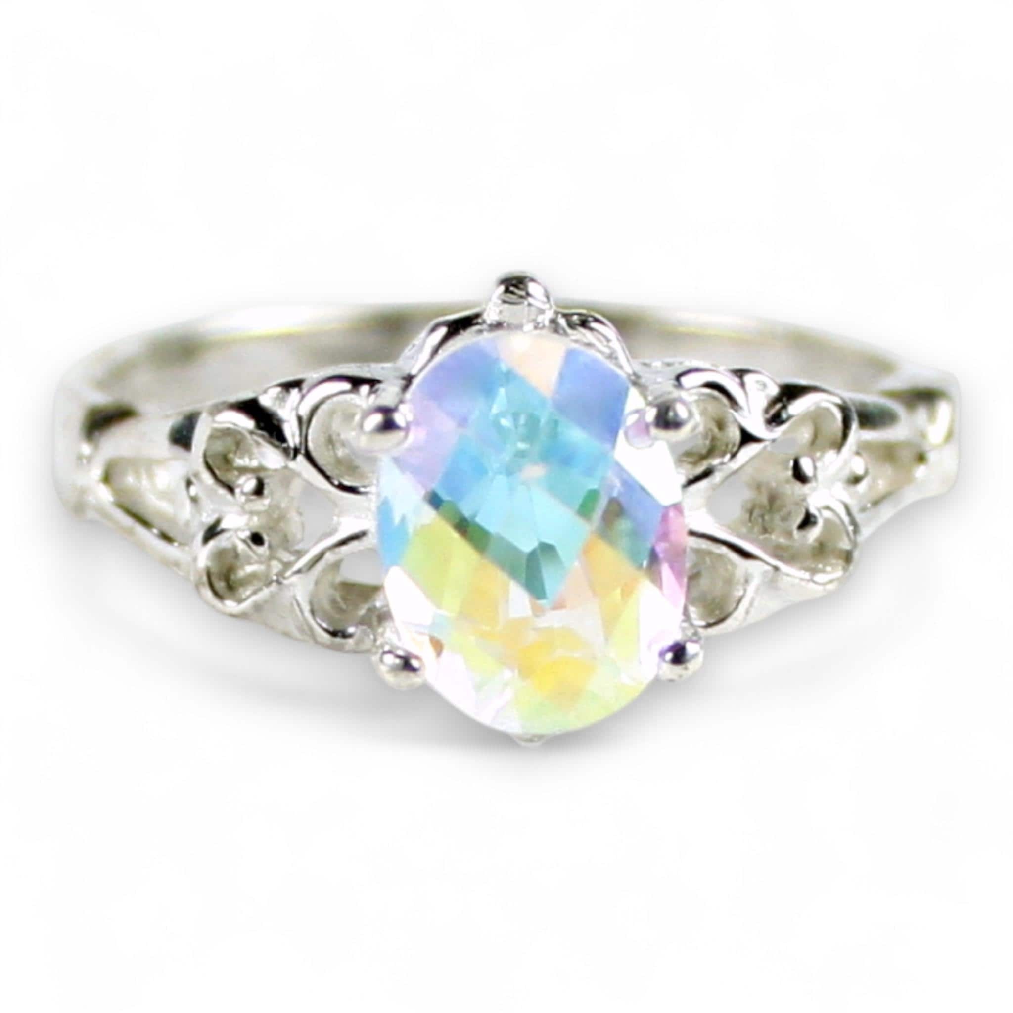 Mercury Mist Topaz, 925 Sterling Silver Ladies Ring, SR070