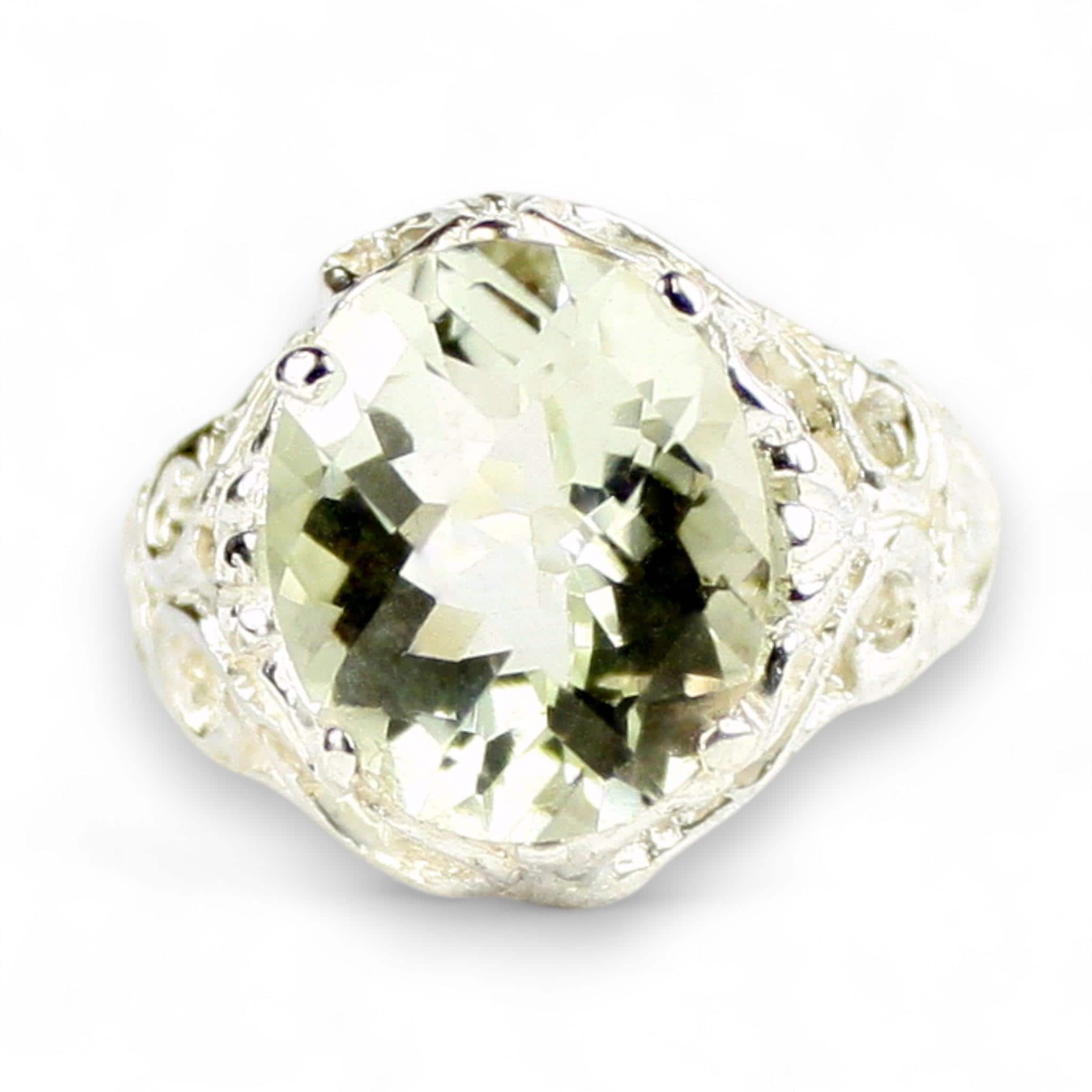 Silver Topaz, 925 Sterling Silver Ring, SR186