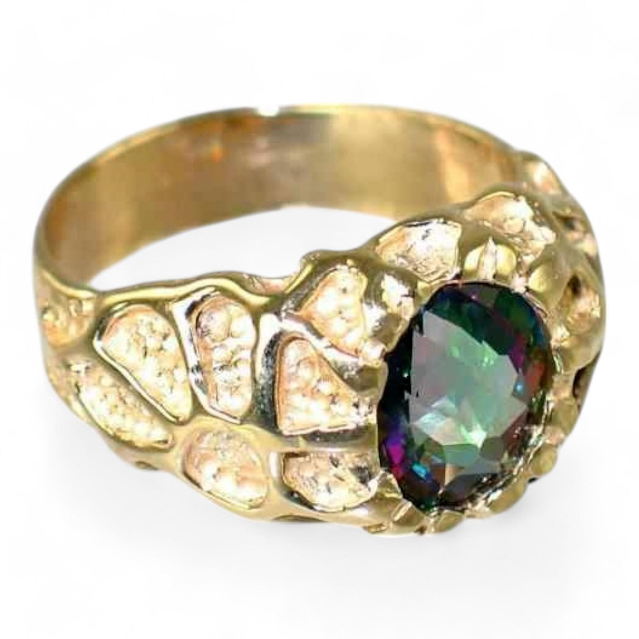 Mercury Mist Topaz, 925 Sterling Silver Antique Style Filigree Ladies Ring, SR009