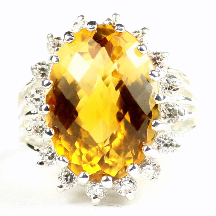 Neptune Garden Topaz, 925 Sterling Silver Ladies Ring, SR070