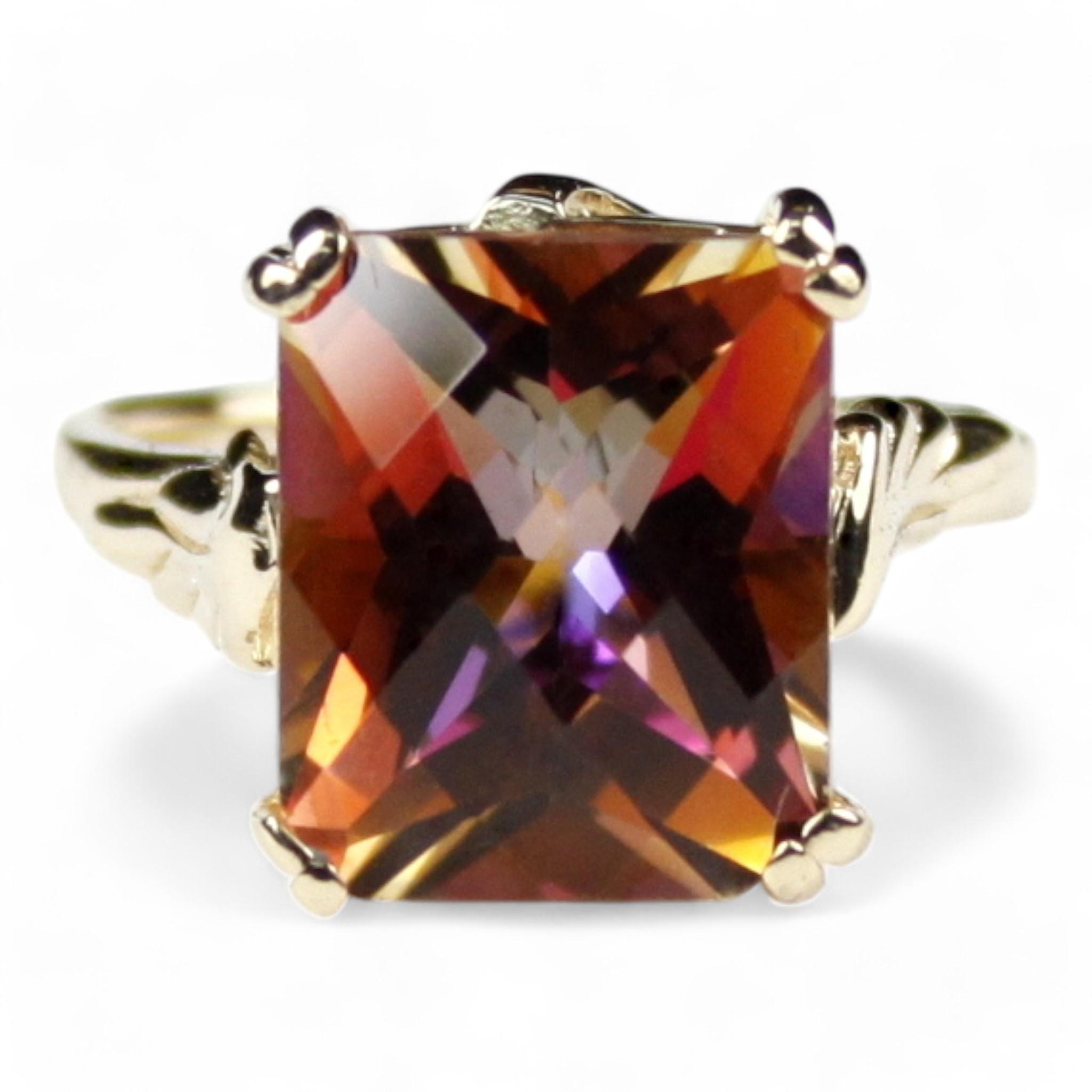 Padparadscha Sapphire, 925 Sterling Silver Ring, SR005