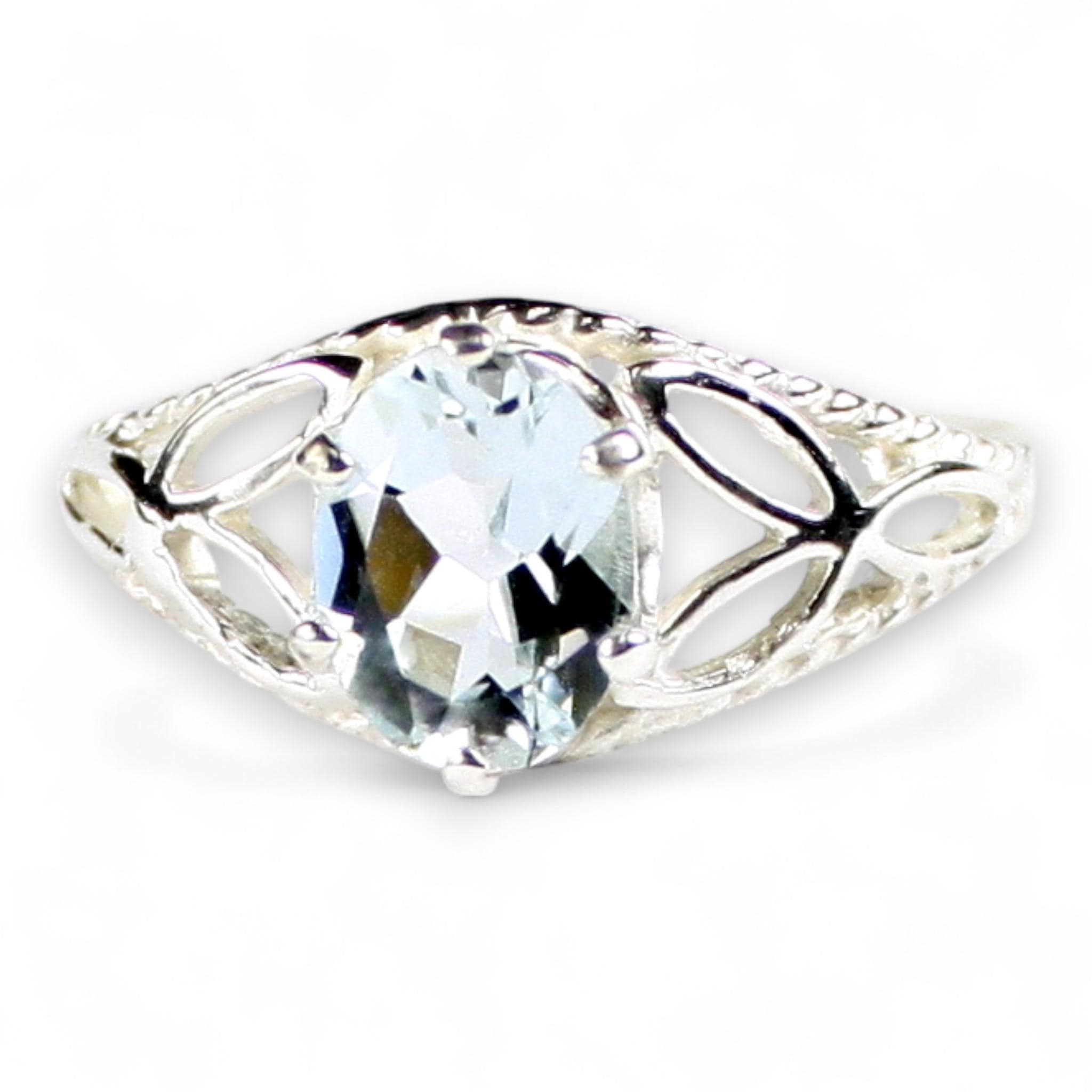 Smoky Quartz, 925 Sterling Silver Ring, SR113