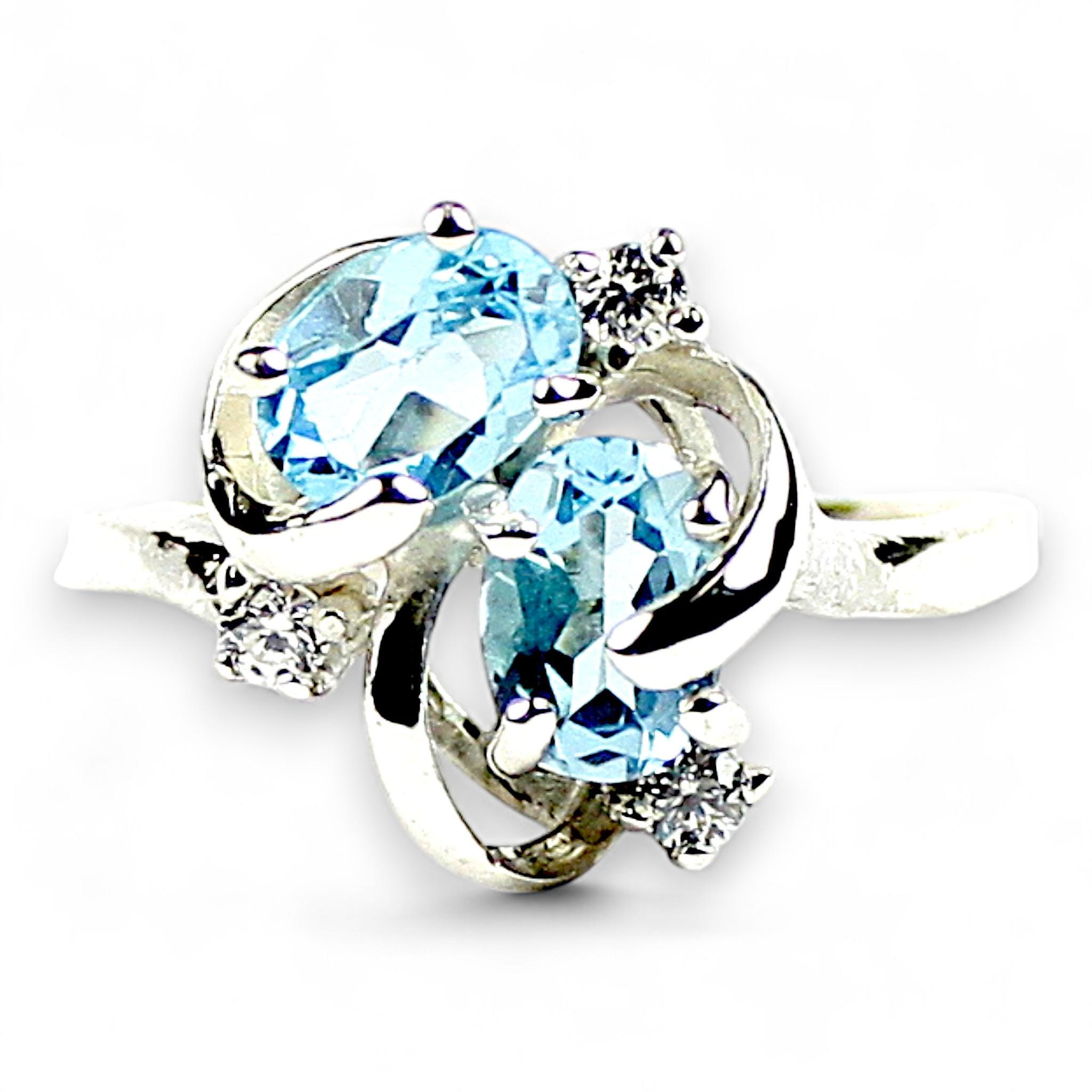 Twilight Fire Topaz, 925 Sterling Silver Post Earrings, SE202