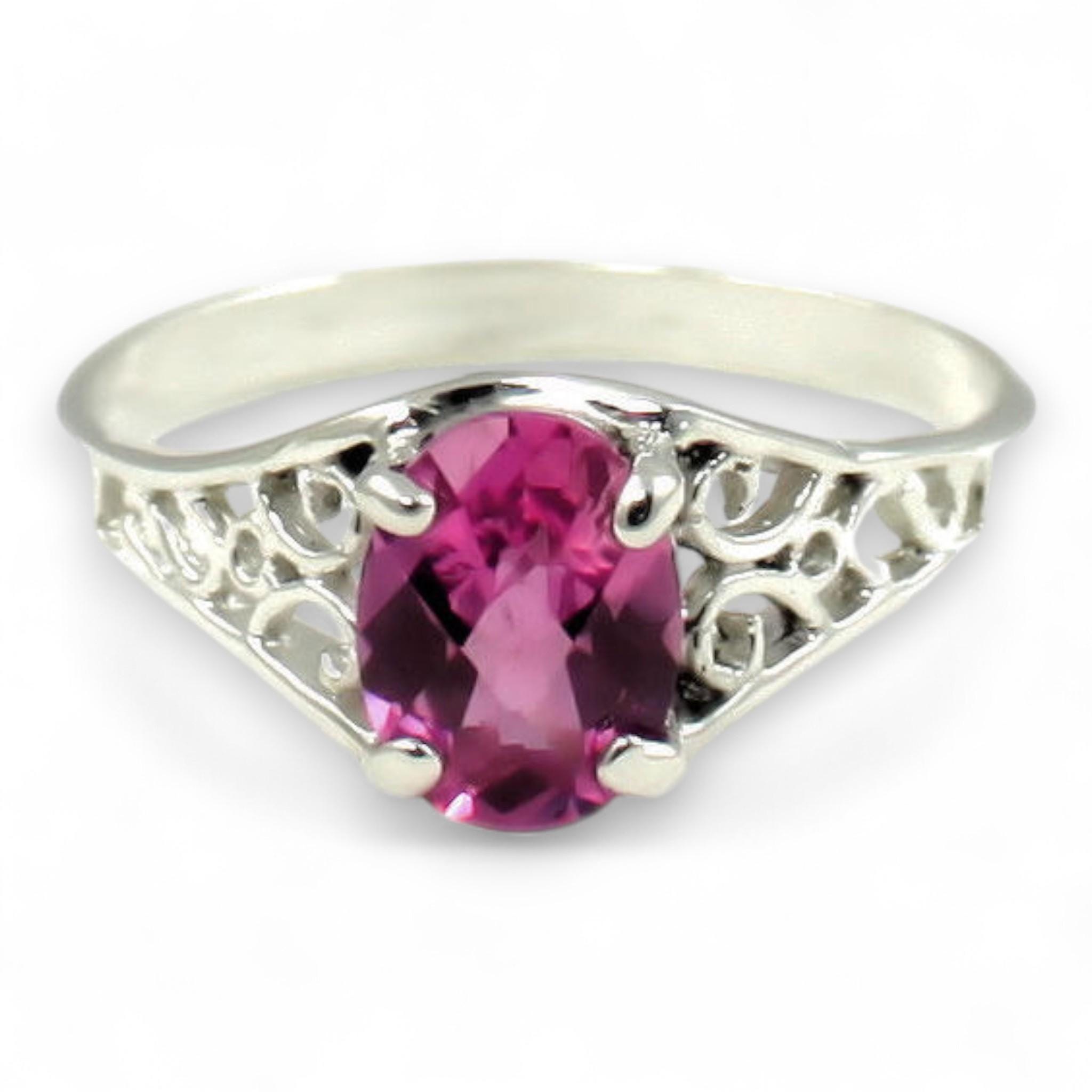 Pure Pink Topaz, 925 Sterling Silver Ring, SR058