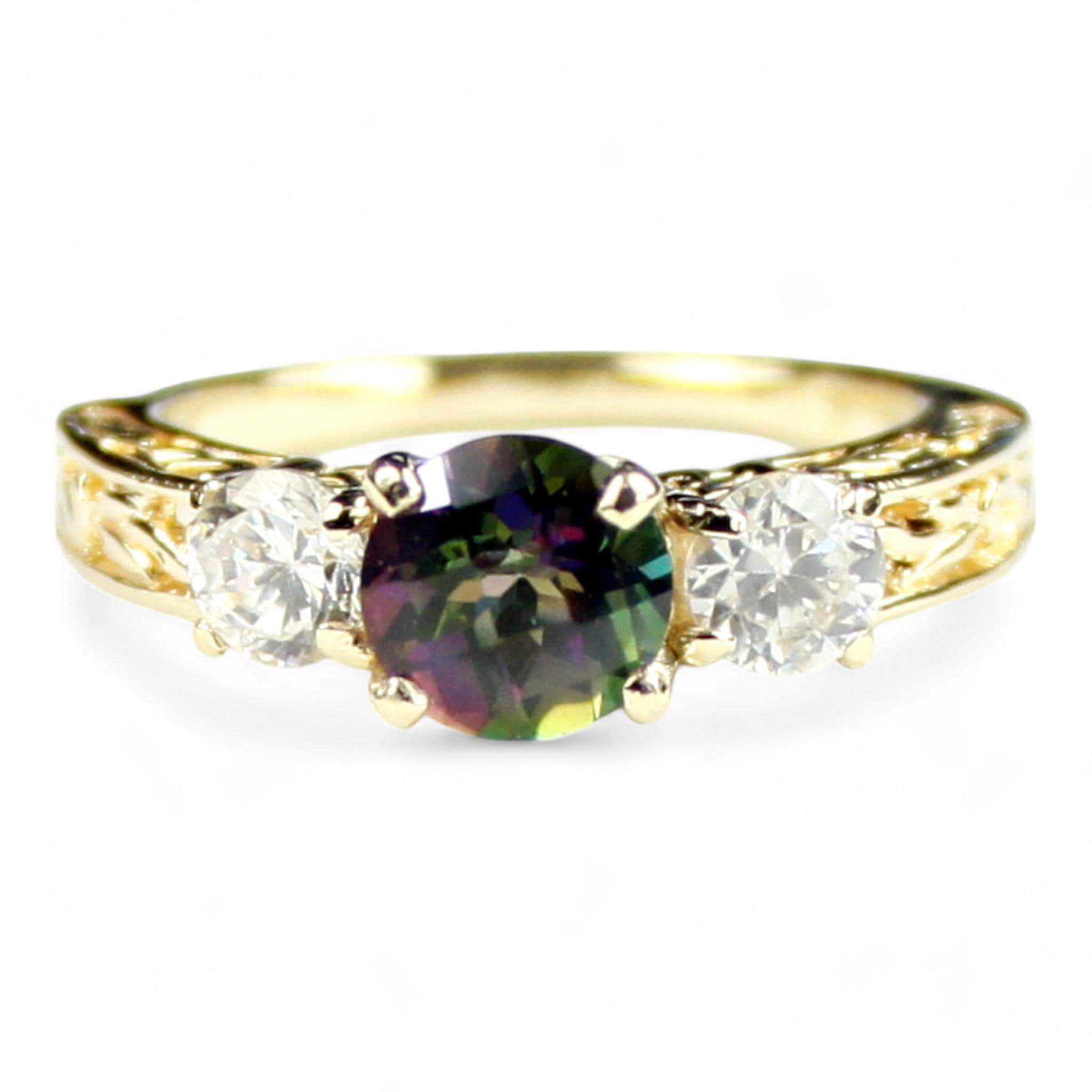Green Amethyst (Prasiolite), 925 Sterling Silver Ring, SR283