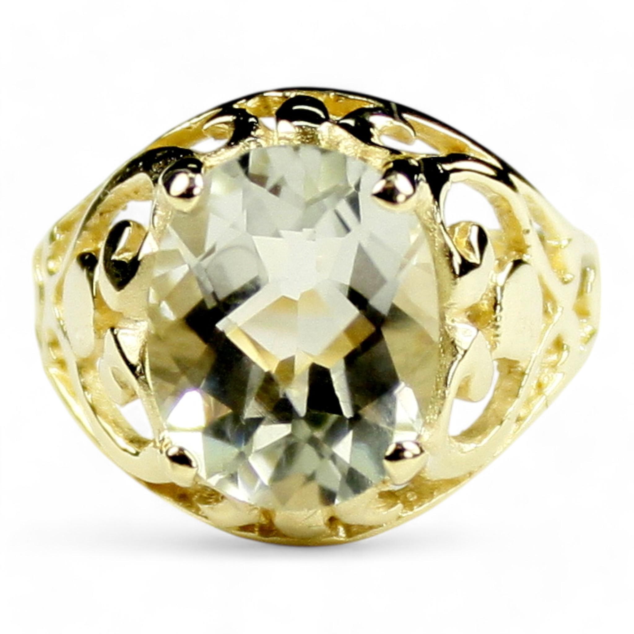 London Blue Topaz, 18KY Gold Ring, R049