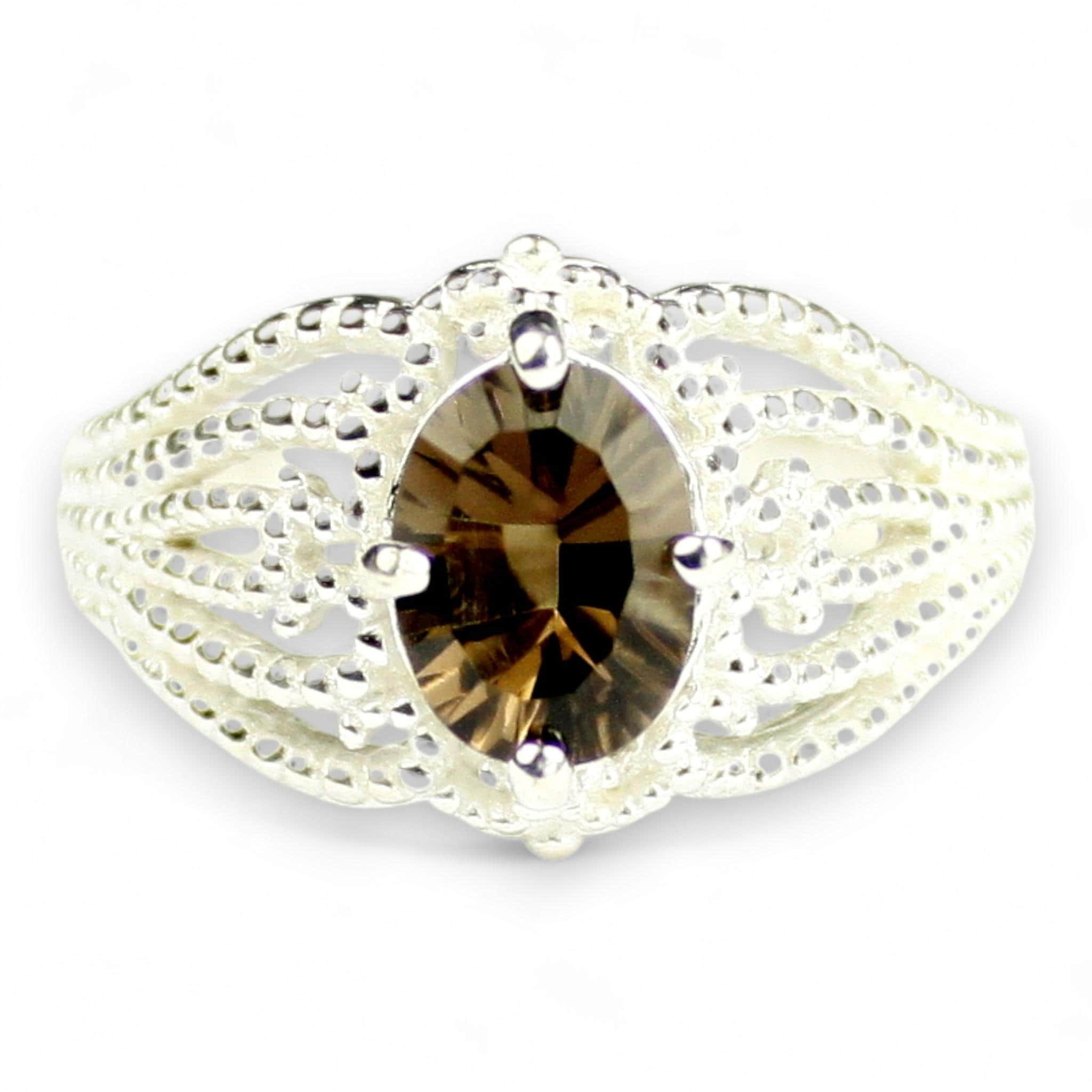 Twilight Fire Topaz, 925 Sterling Silver Ladies Ring, SR039