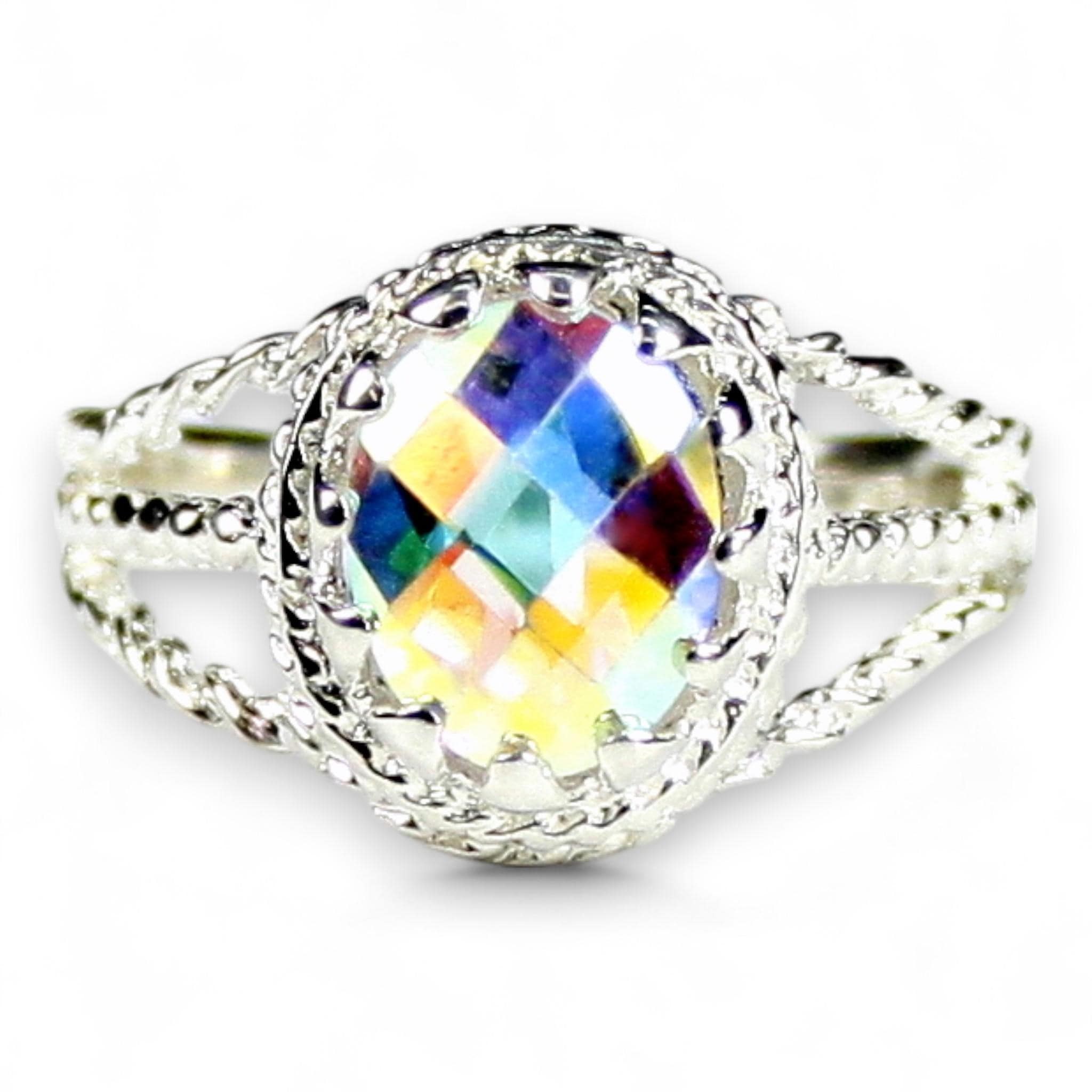 Mystic Fire Topaz, 925 Sterling Silver Pendant, SP018