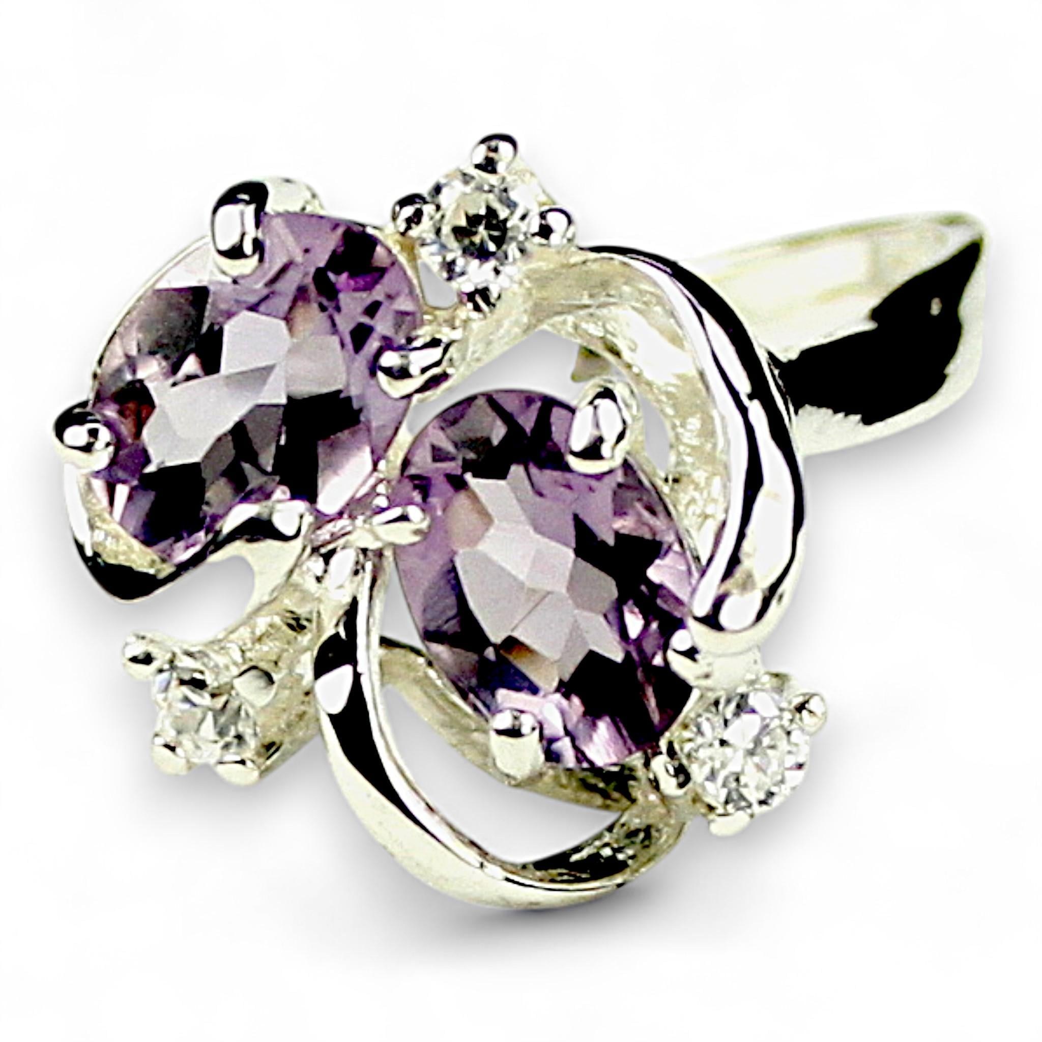 Padparadsha Sapphire, 925 Sterling Silver Ring, SR123