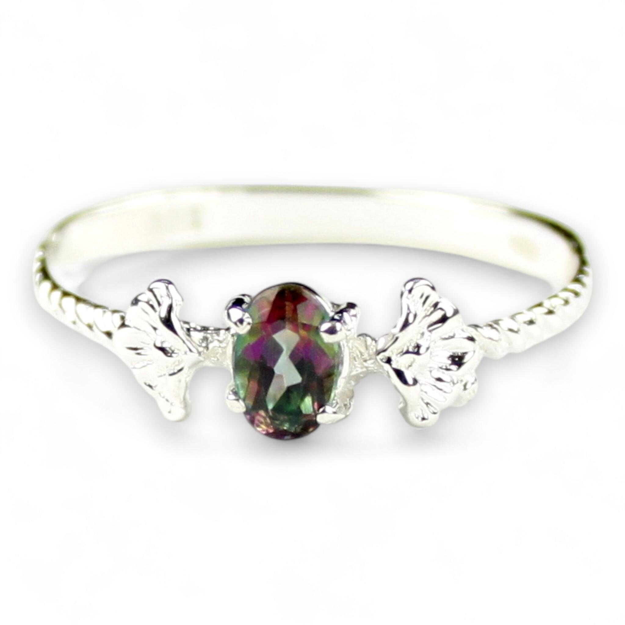 Quantum Cut London Blue Topaz, 925 Sterling Silver Ring, SR136