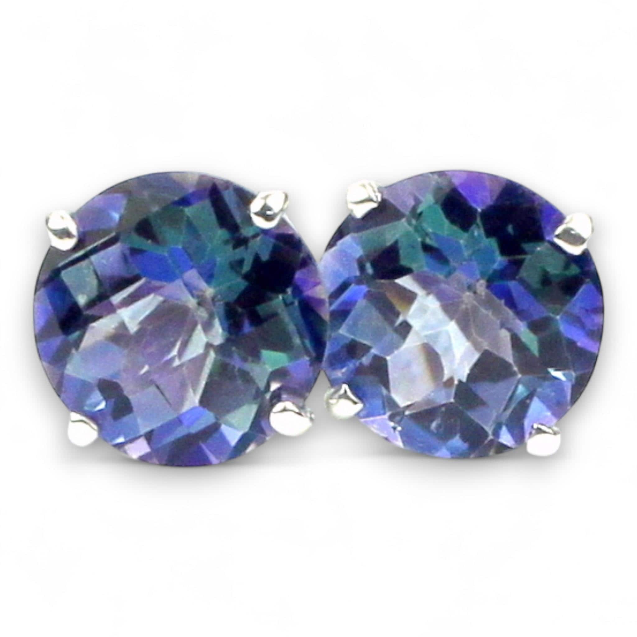Neptune Garden Topaz, 925 Sterling Silver Post Earrings, SE112