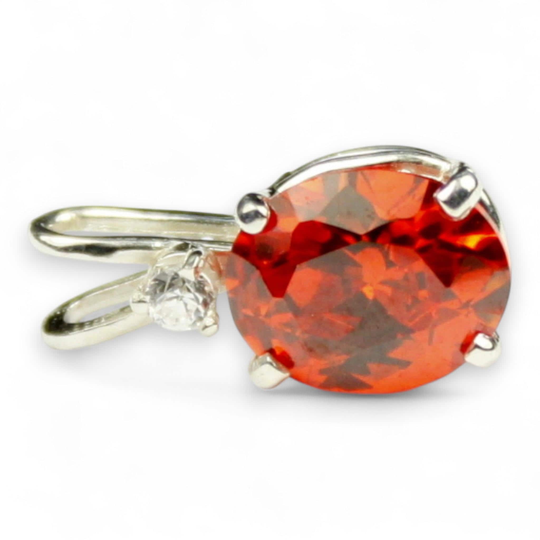 Padparadscha Sapphire, 925 Sterling Silver Pendant, SP020