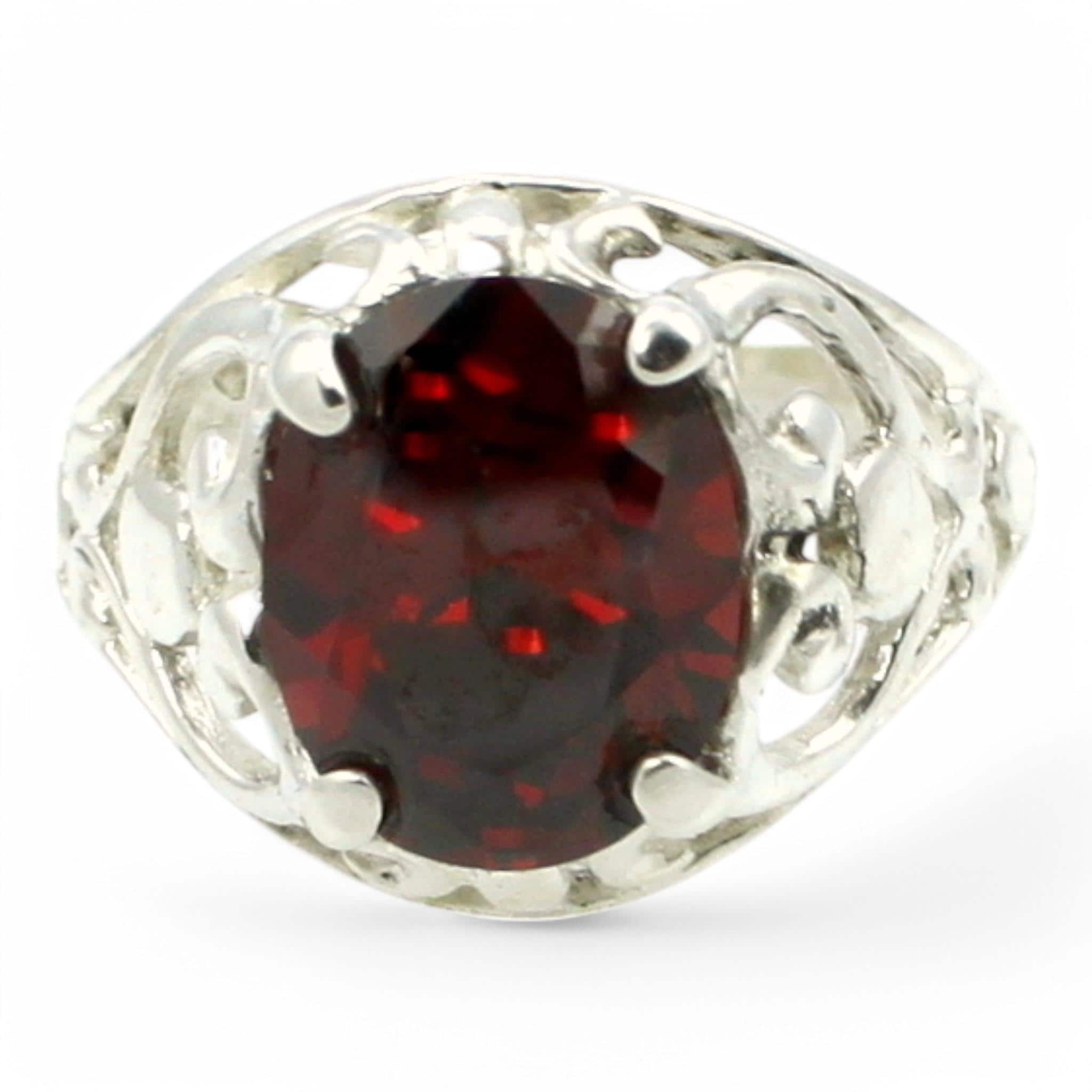 Swiss Blue Topaz, 925 Sterling Silver Men's Ring, SR197