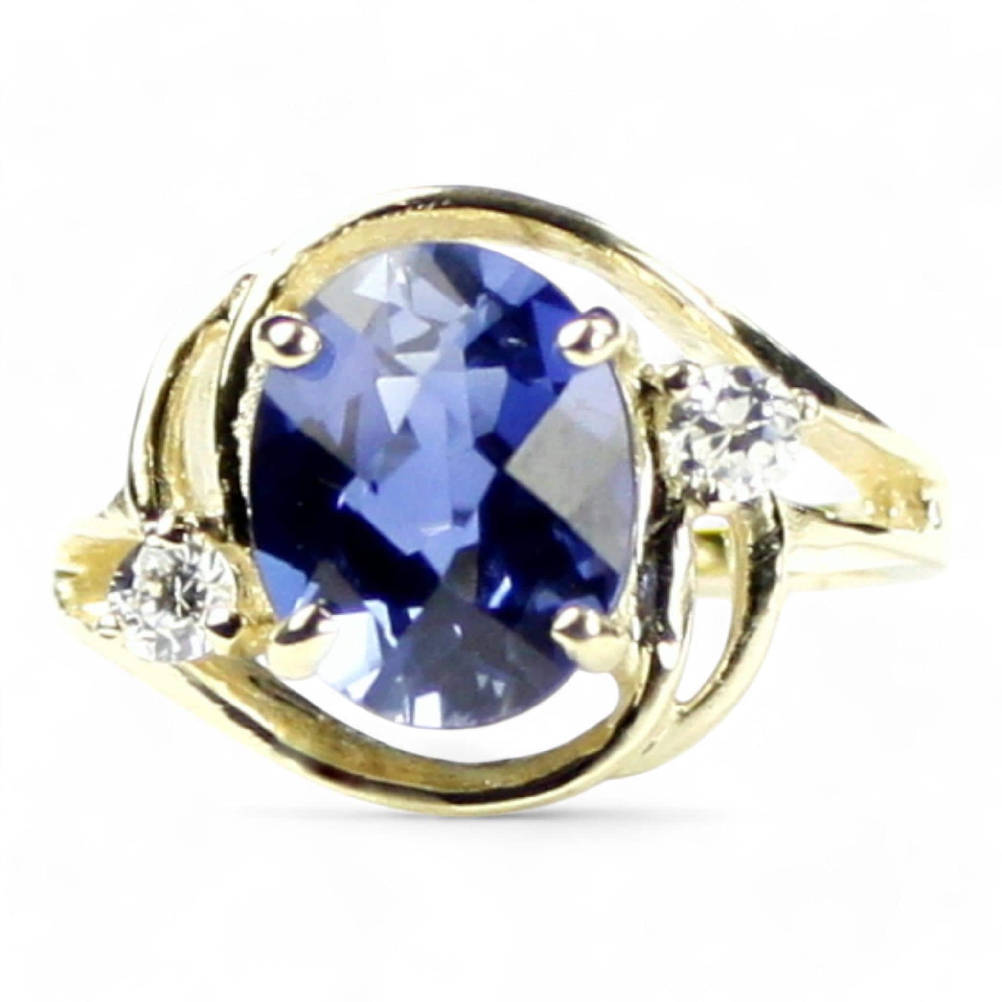 Blue Sapphire, 925 Sterling Silver Ring, SR123