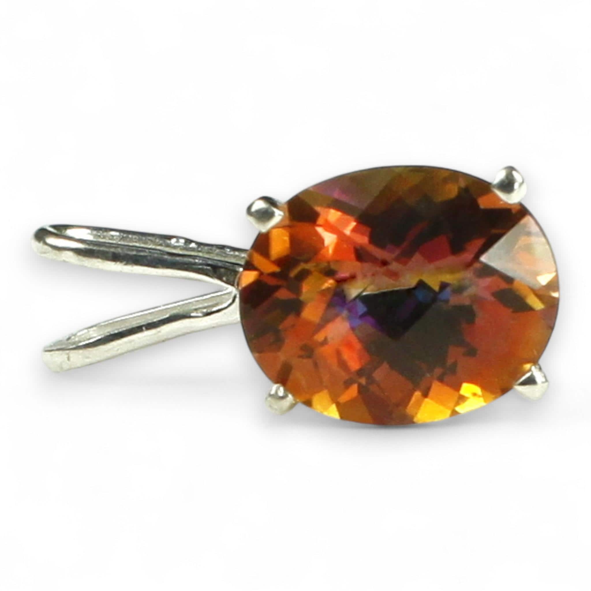 Smoky Quartz, 925 Sterling Silver Pendant, SP085