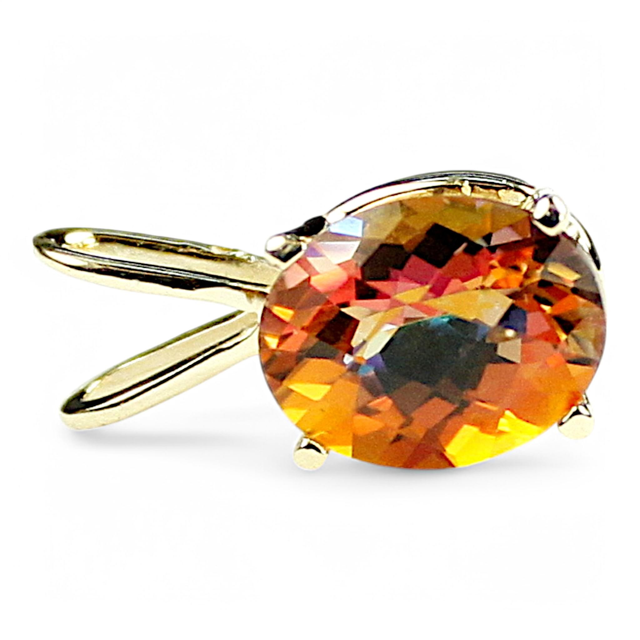 Neptune Garden Topaz, 925 Sterling Silver Pendant, SP016