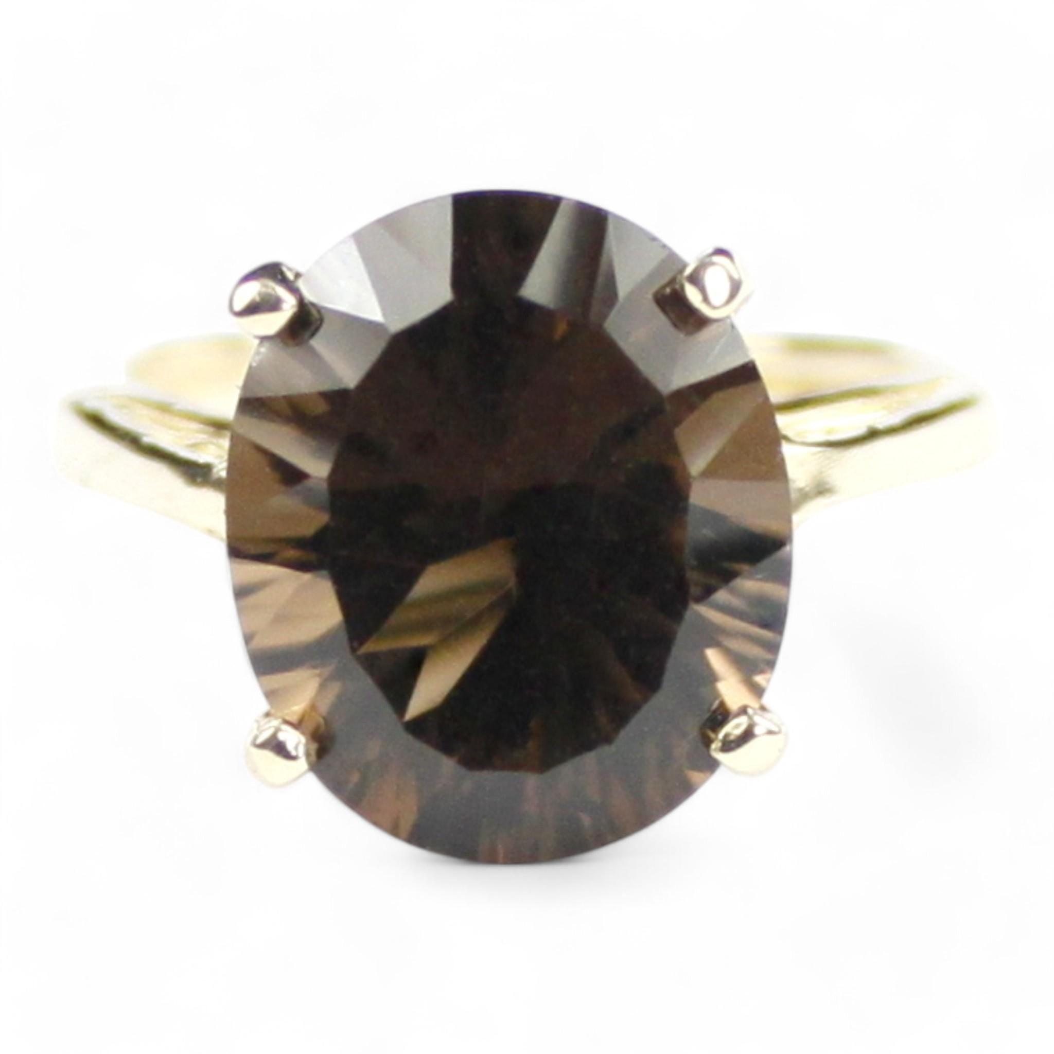 Silver Topaz, 14KY Gold Ring R021