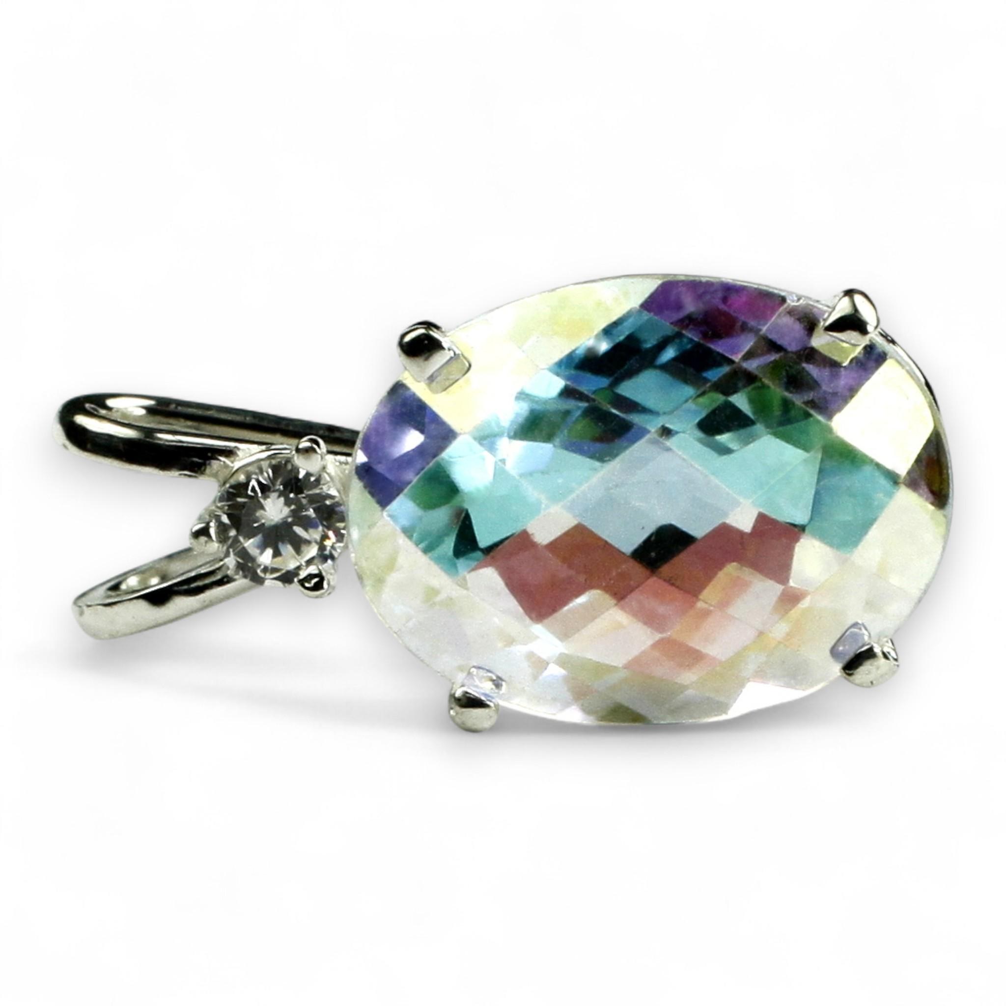 Black Opal, 925 Sterling Silver Ladies Ring, SR021