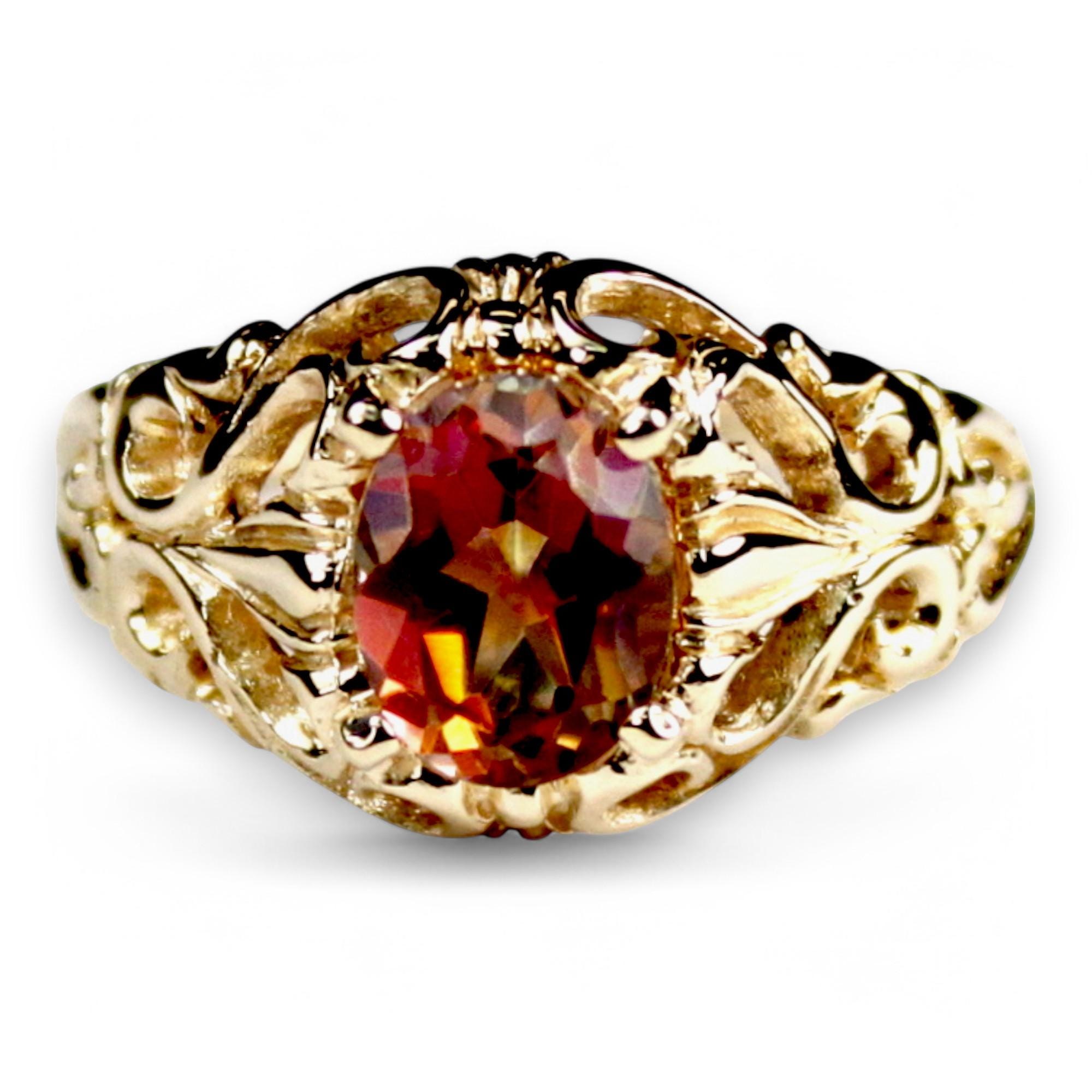 Smoky Quartz, 14KY Gold Ring, R005