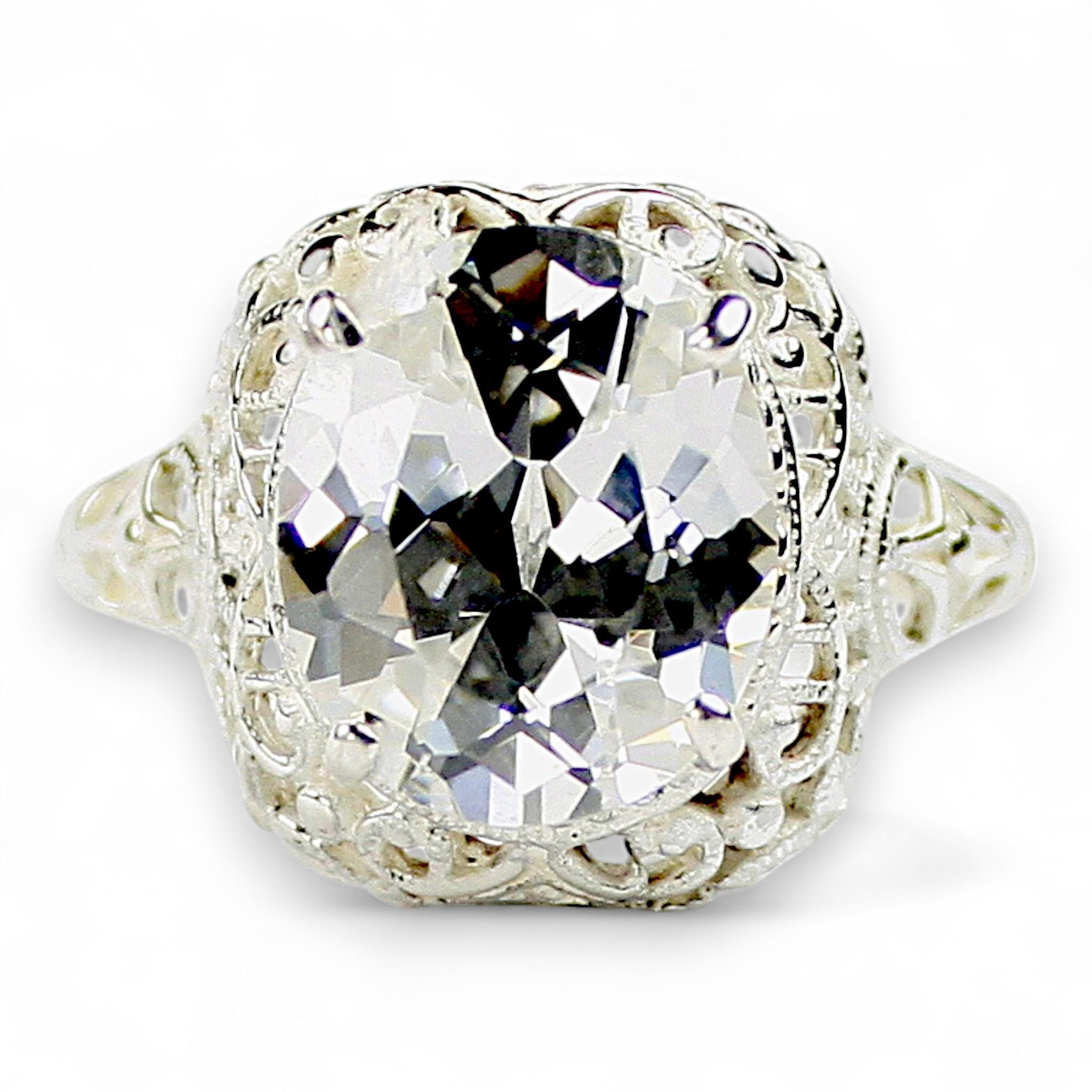 Black Opal, Sterling Silver Ladies Ring, SR111