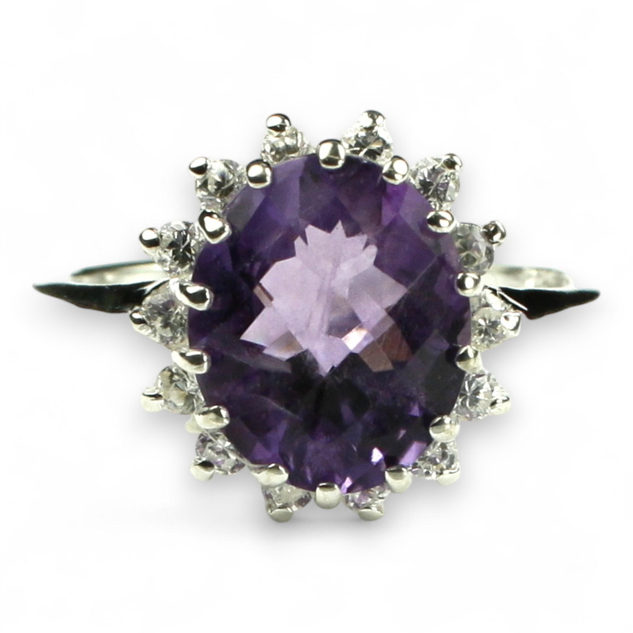 Smoky Quartz, 925 Sterling Silver Ladies Ring, SR365