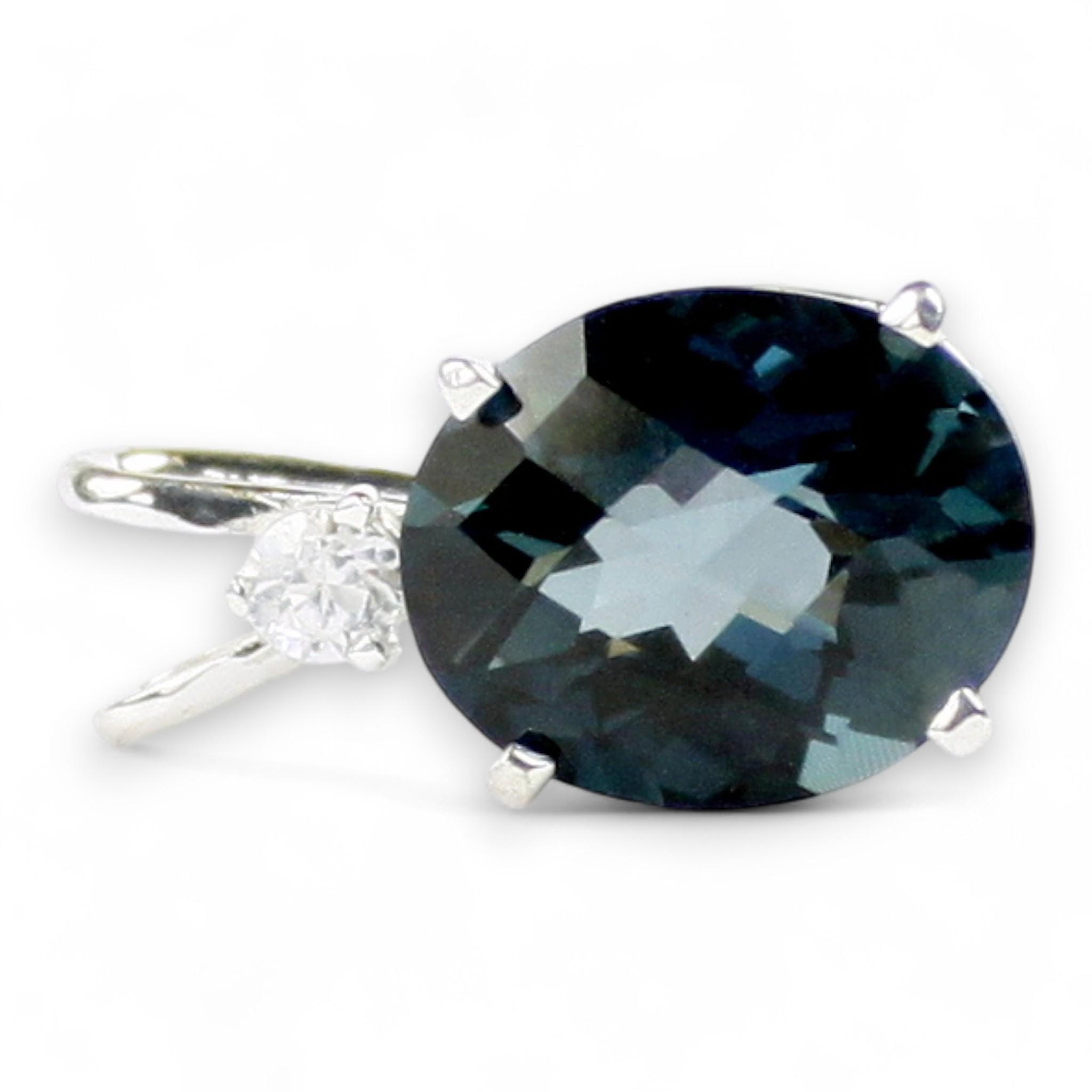 Twilight Fire Topaz, 925 Sterling Silver Post Earrings, SE212
