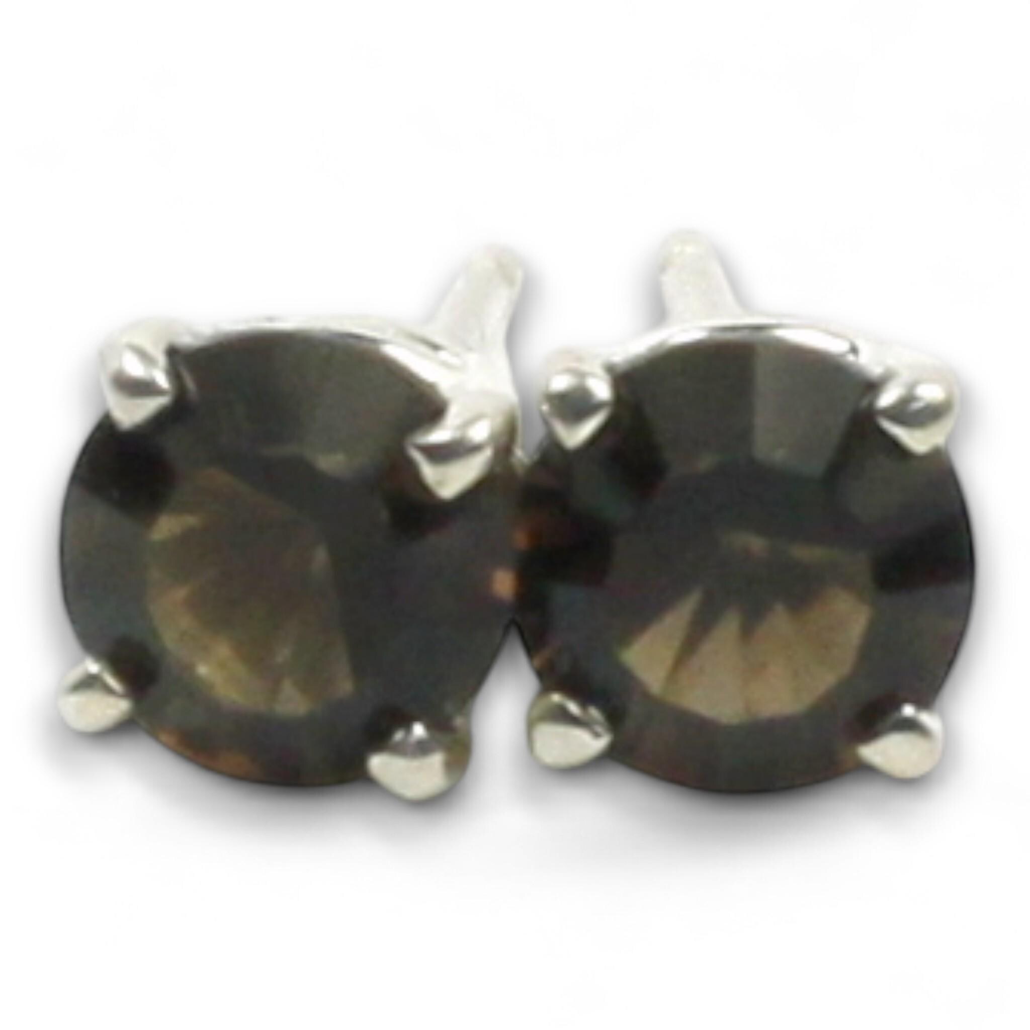 Smoky Quartz, 18KY Gold Ring R004