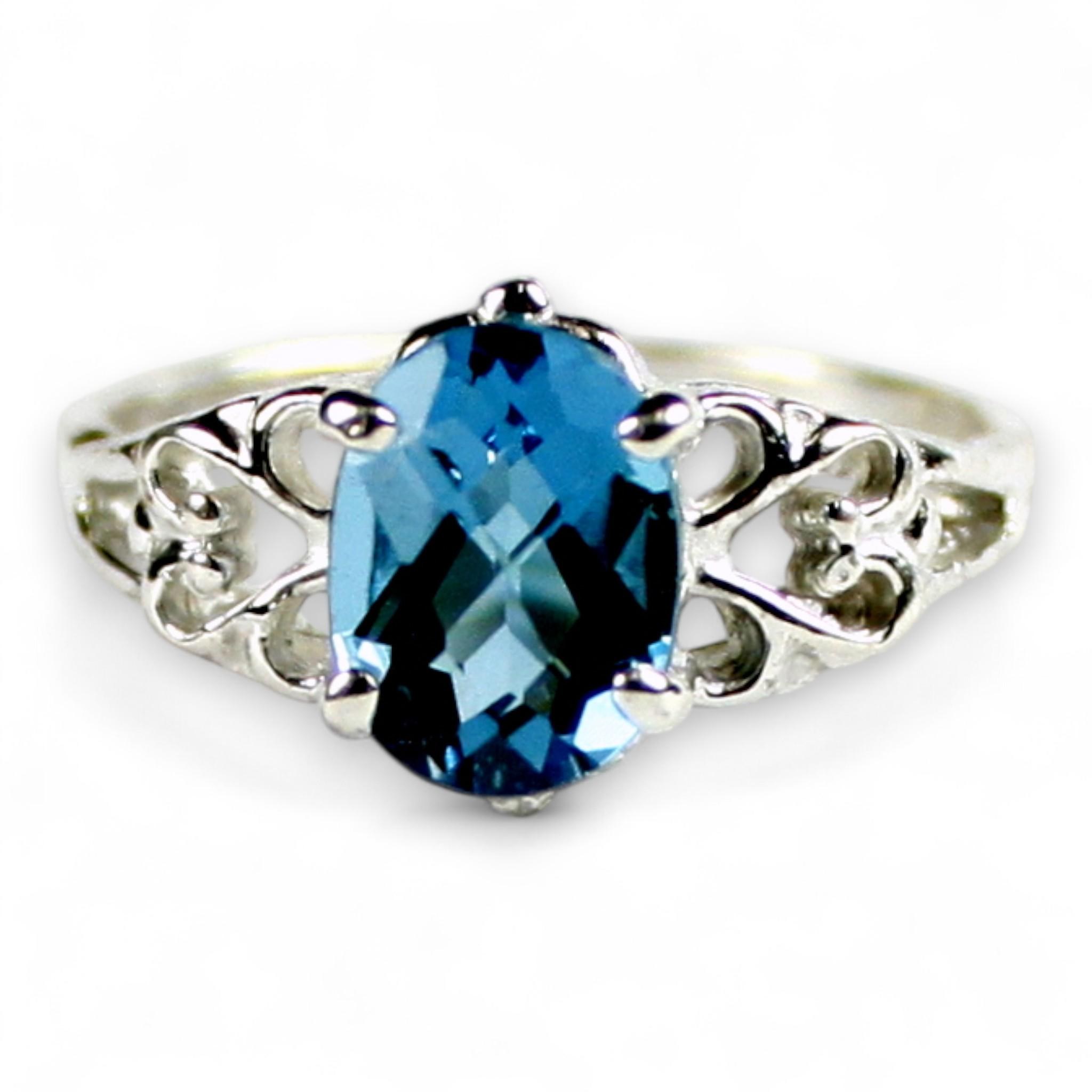 London Blue Topaz , 925 Sterling Silver Ring, SR302
