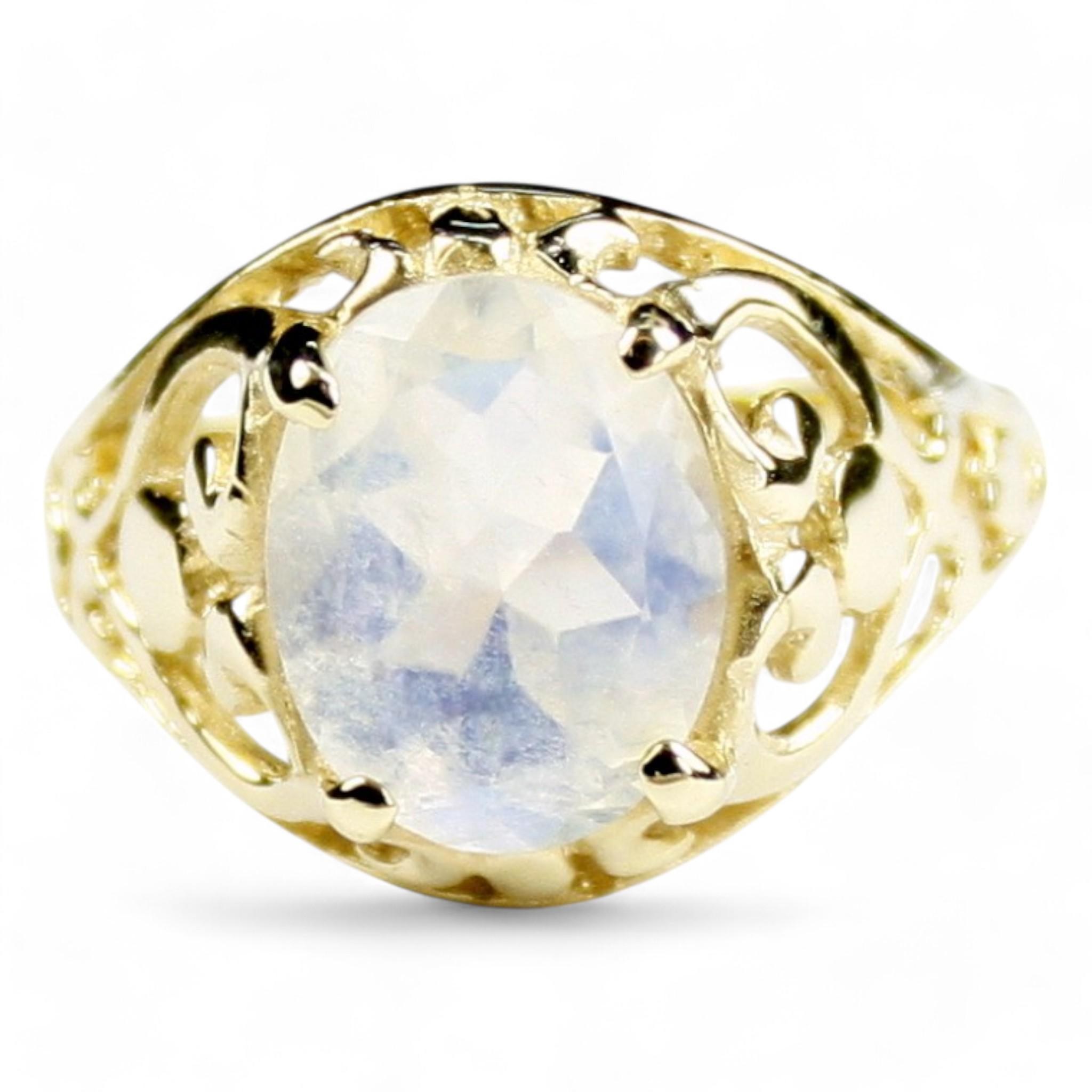 Black Opal, 18KY Gold Ring, R004