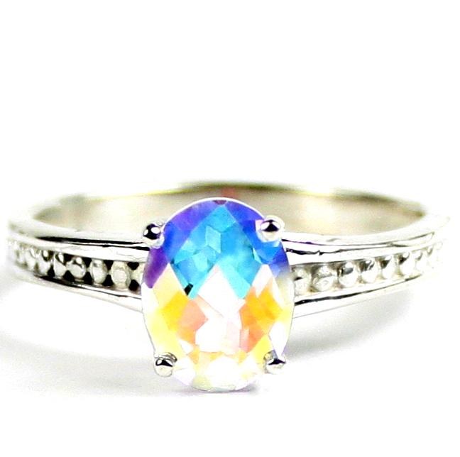 Cubic Zirconia, Sterling Silver Ladies Ring, SR111