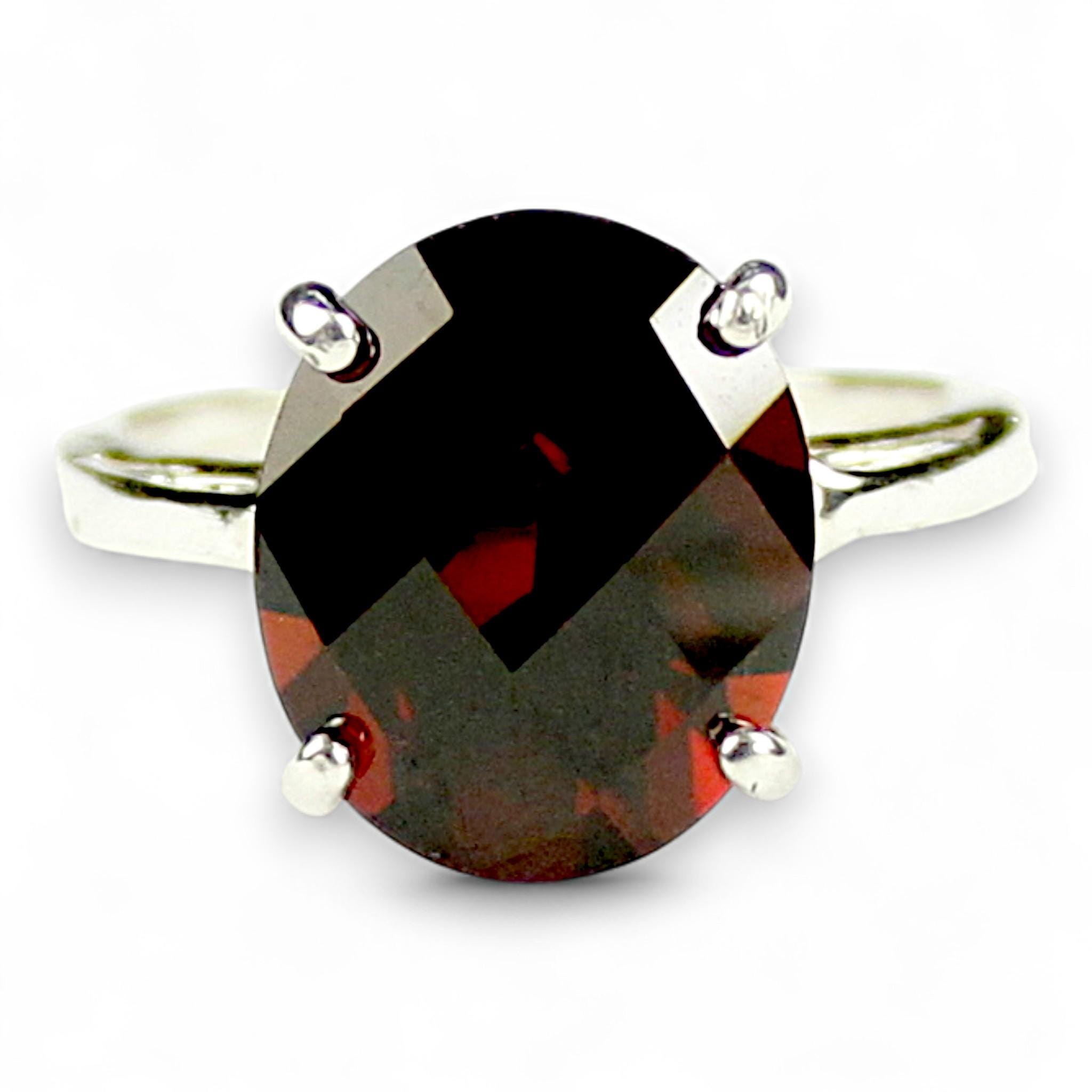 Smoky Quartz, 925 Sterling Silver Ring, SR129