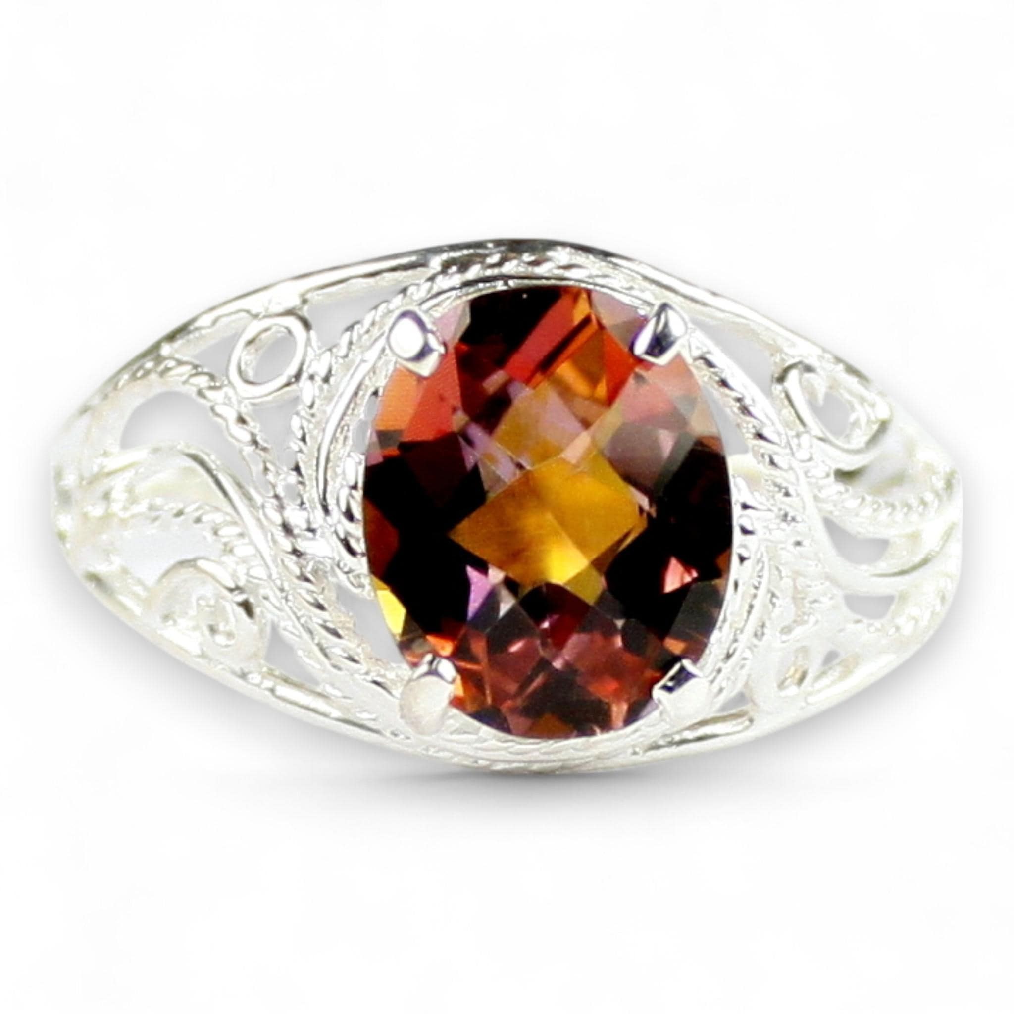 Russian Nanocrystal Emerald, 14KY Gold Ring, R057
