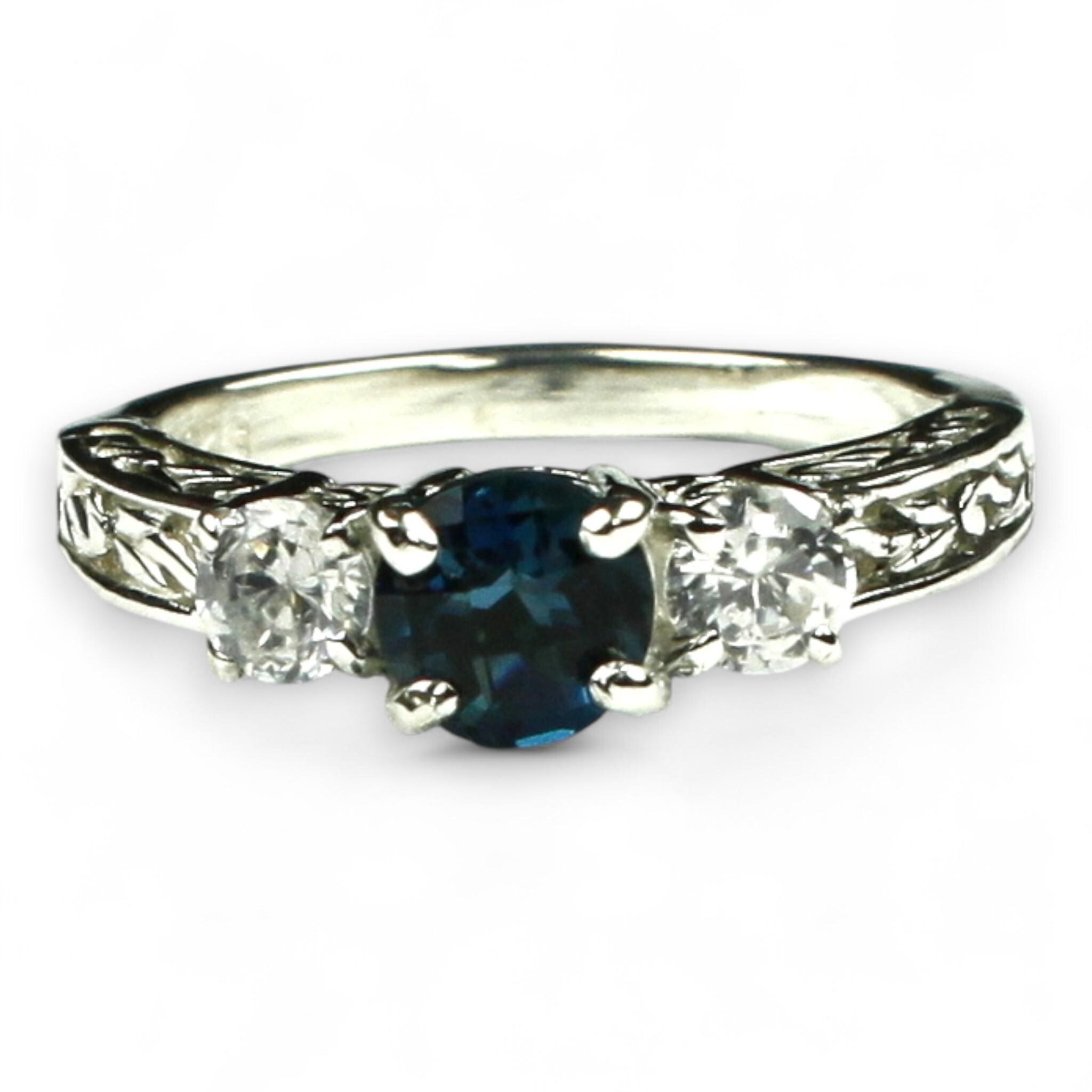 London Blue Topaz, 10KY Gold Ring, R057