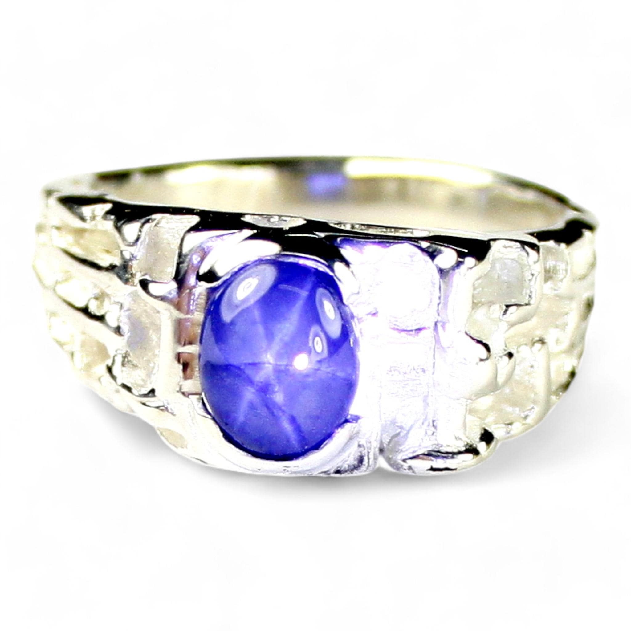 Mystic Fire Topaz, 925 Sterling Silver Men's Ring, SR197