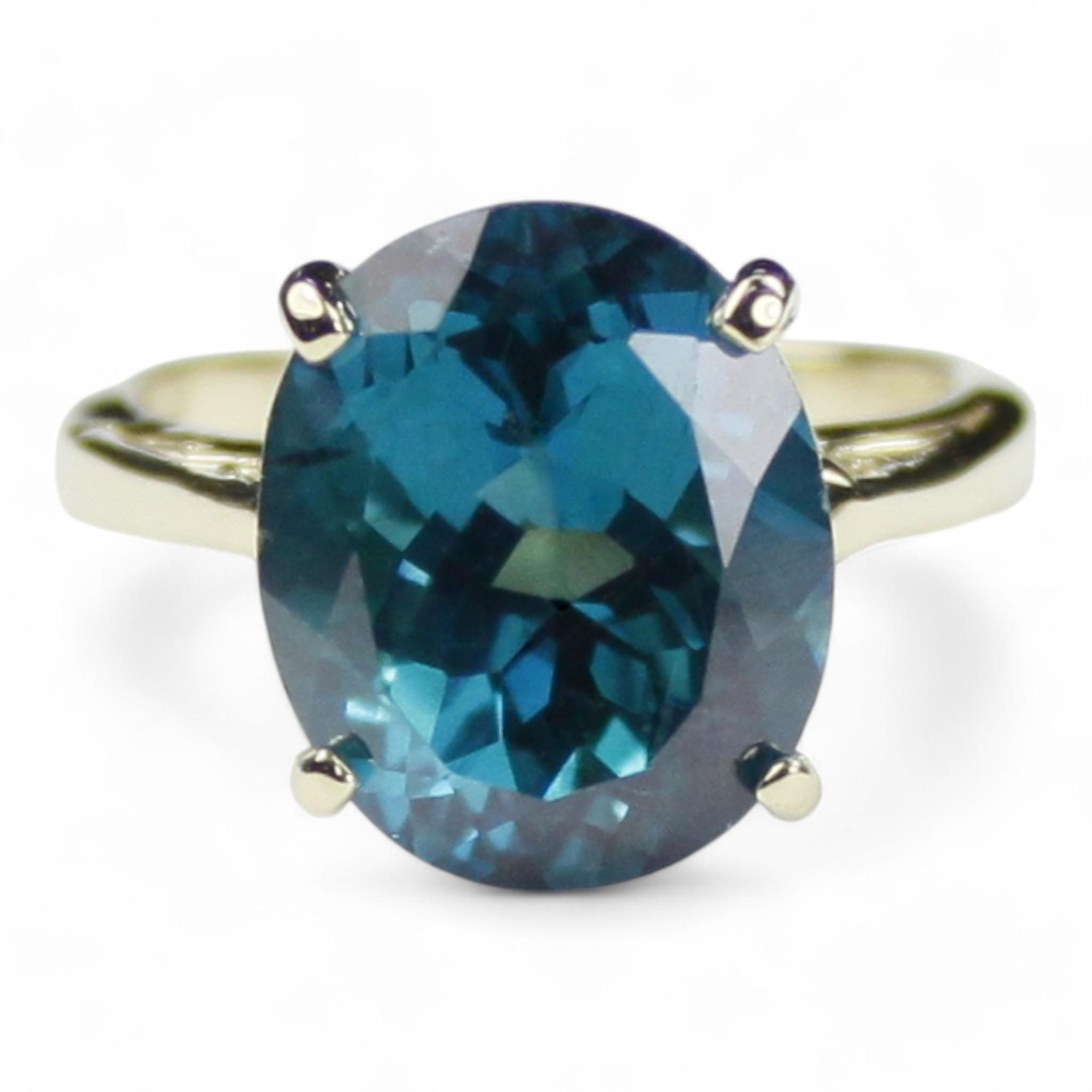 Twilight Fire Topaz, 925 Sterling Silver Ladies Ring, SR369