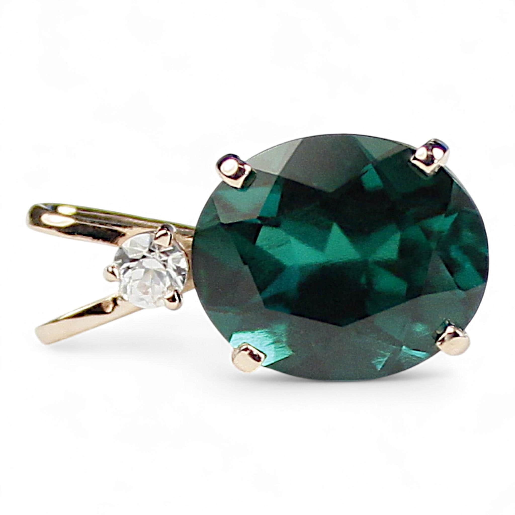 Green Amethyst, 925 Sterling Silver Antique Style Filigree Ladies Ring, SR009