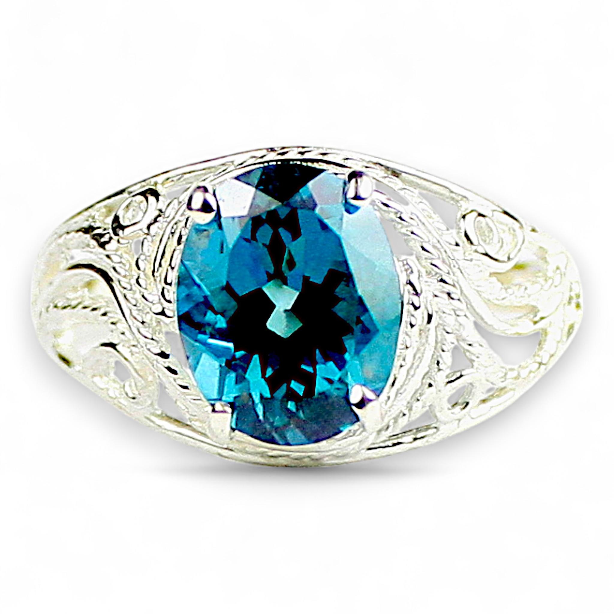 Green Amethyst, 925 Sterling Silver Ladies Ring, SR039