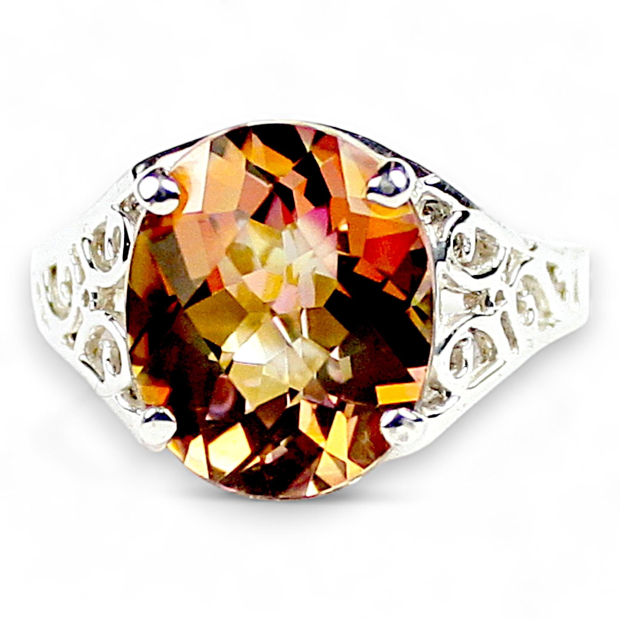 Red Brown Opal, 925 Sterling Silver Ring, SR302